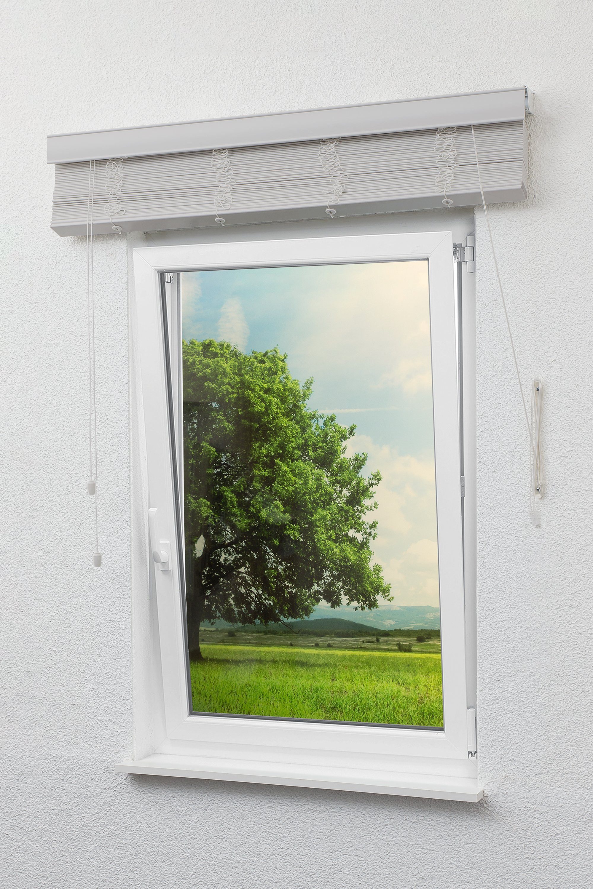 LYSEL® Jalousie Holzoptik 50mm, HxB 130x60cm – Bild 5 von 5
