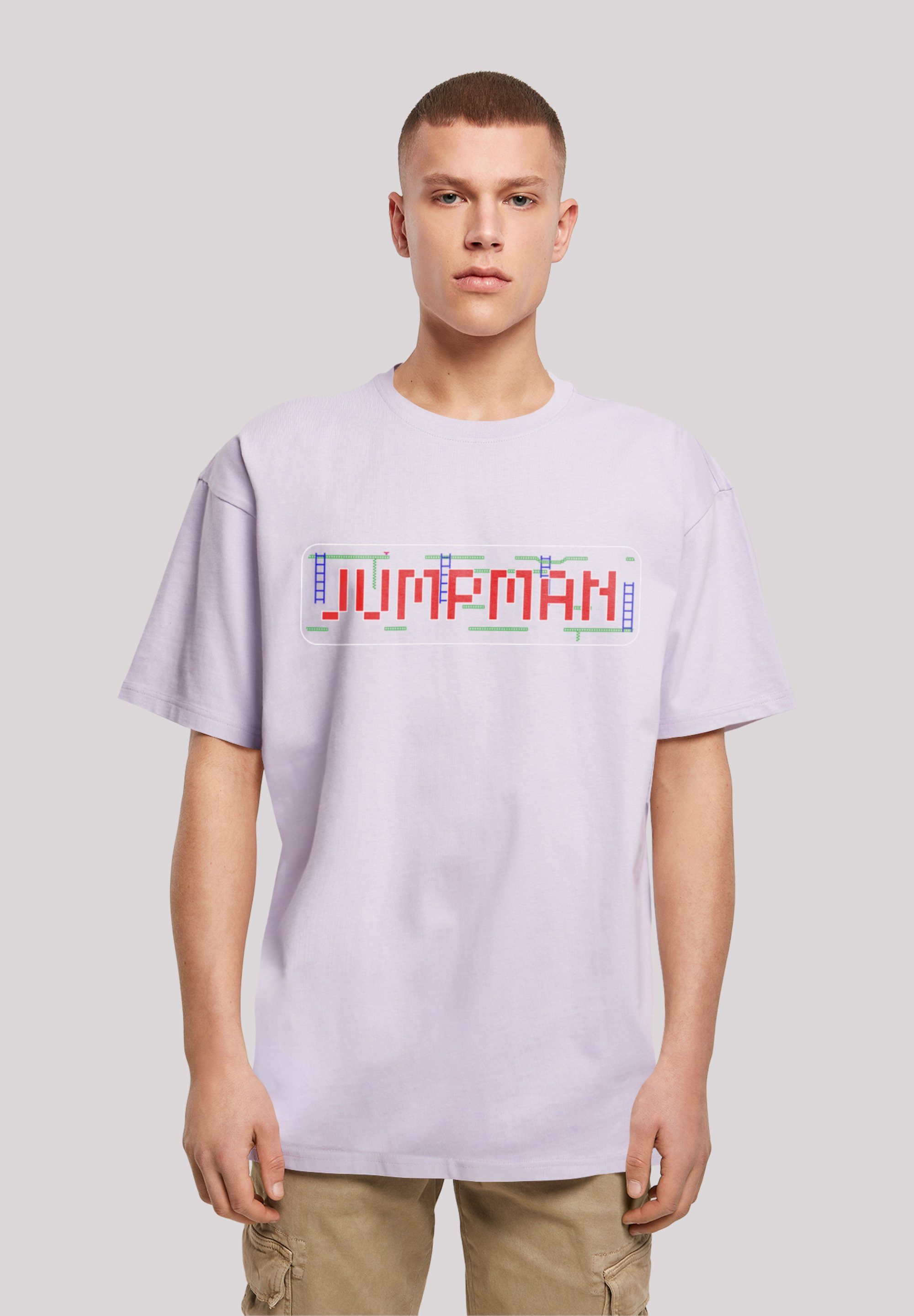 F4NT4STIC T-Shirt Jumpman C64 Retro Gaming SEVENSQUARED Print lilac