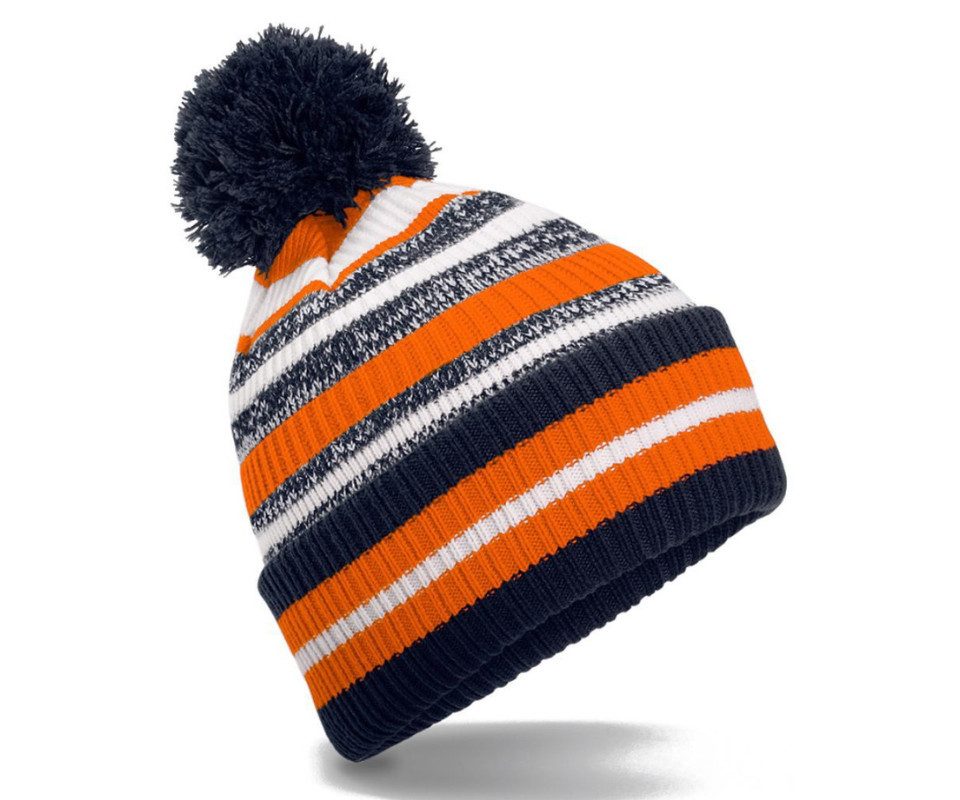 Bommelmütze Strickmütze Herren Damen Skimütze Beanie Strick Mütze