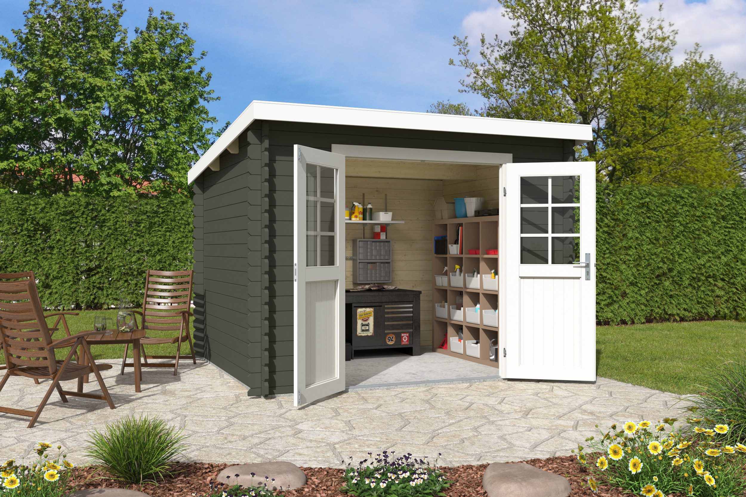 Nordic Holz Gartenhaus San Jose 230, BxT: 295x268,7 cm