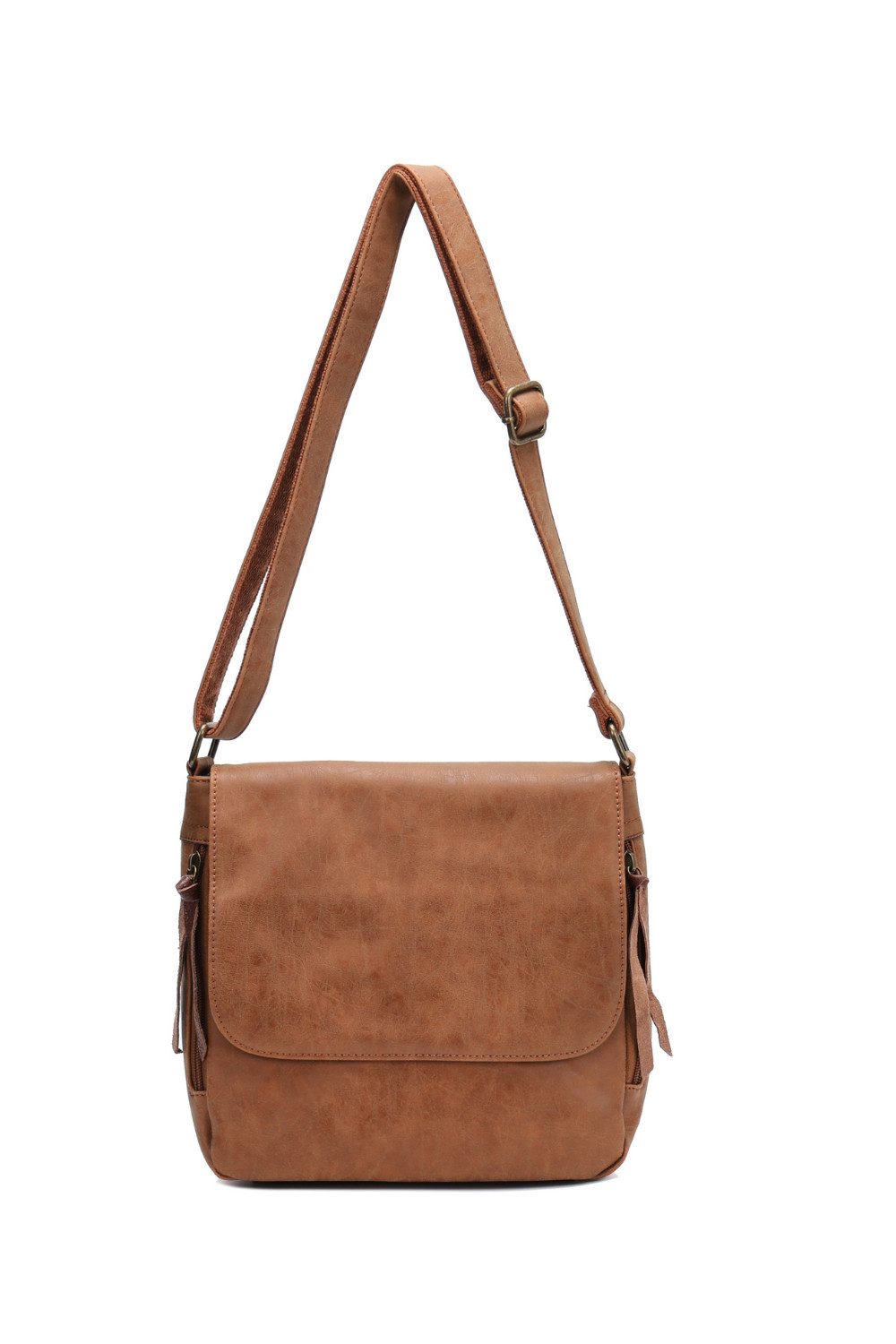 BRISE TASCHE Schultertasche Vintage Chic Canvas Umhängetasche mit Reißverschluss