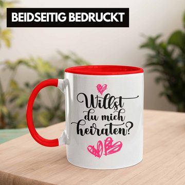 Trendation Tasse Trendation - Heiratsantrag Ideen Überraschung Mann Frau Heiratsantragsgeschenk Gechenke Tasse Verlobung Heiraten