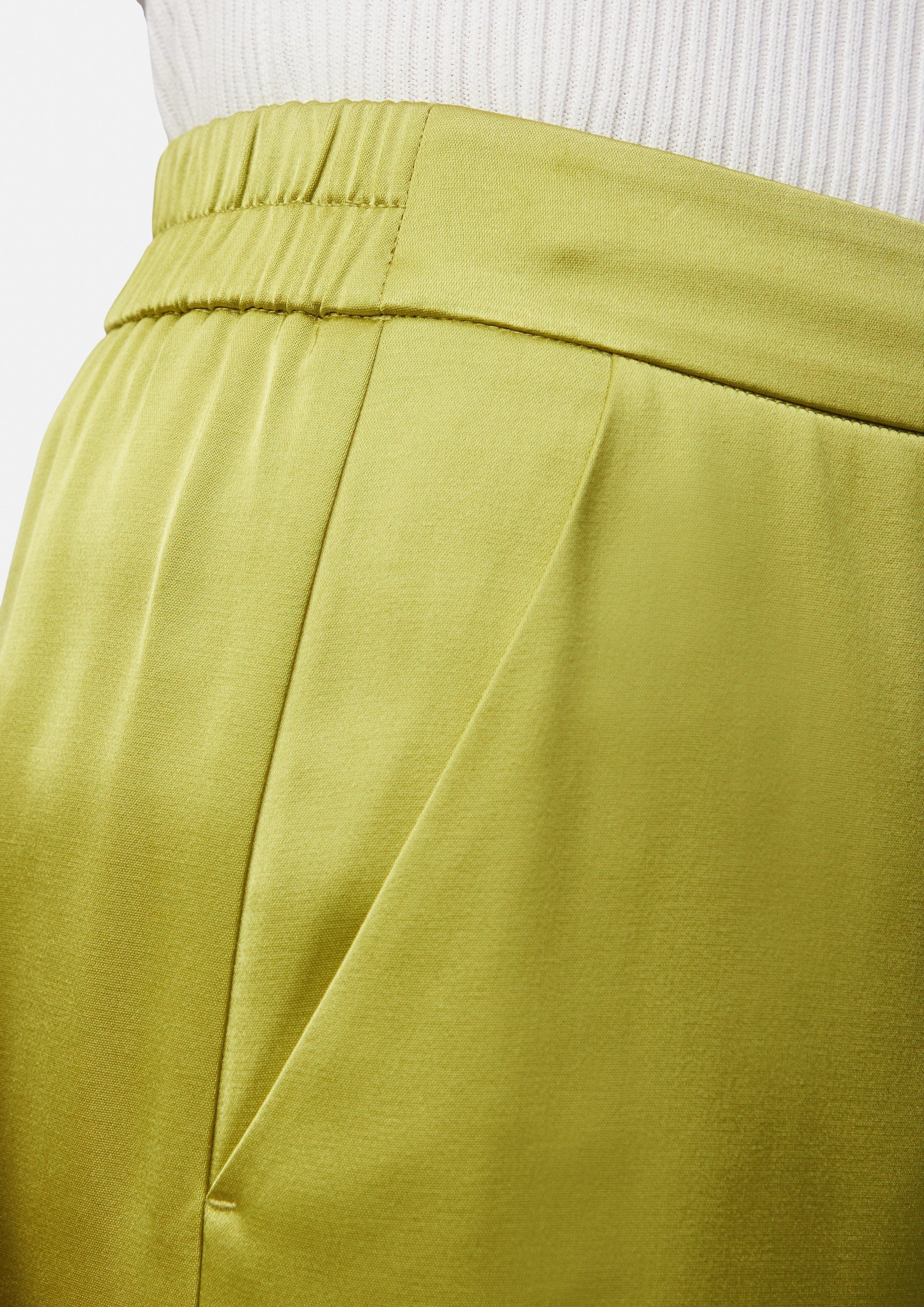 Comma Stoffhose Fließende Wide-Leg-Hose aus Satin günstig online kaufen