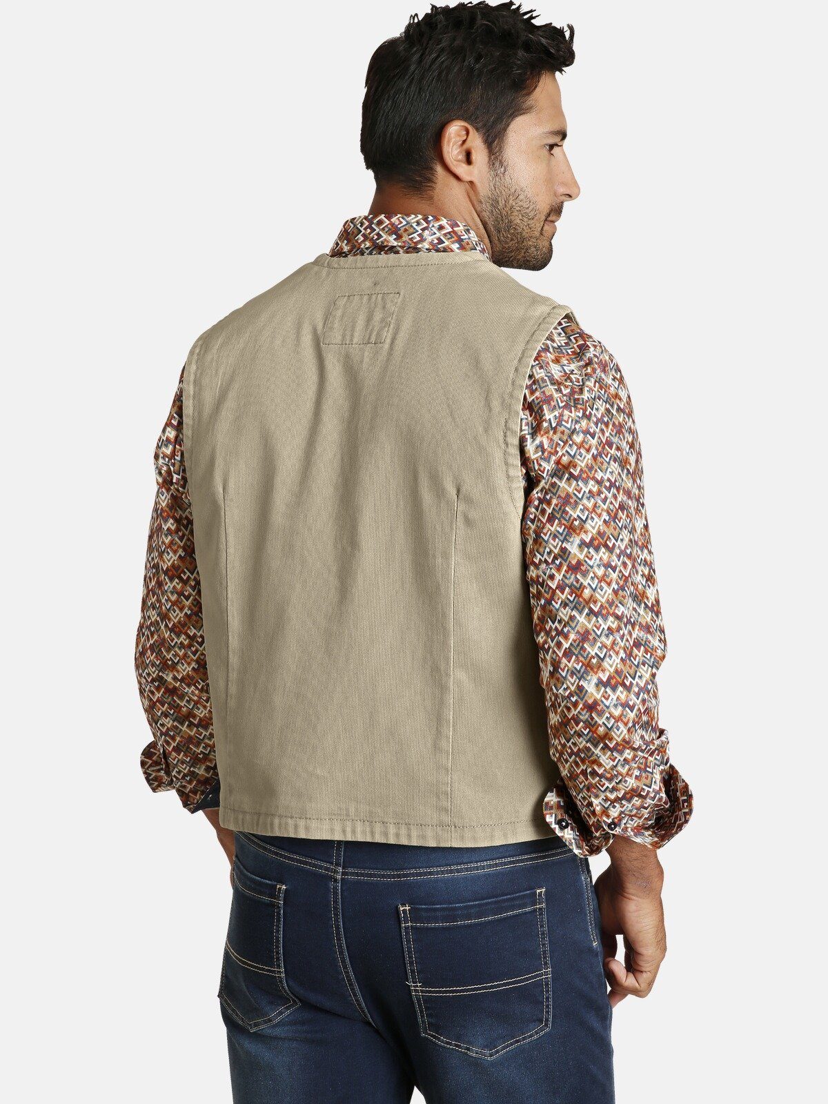 Jan Vanderstorm Anzugweste TORELL Freizeitweste in Jeans-Optik günstig online kaufen