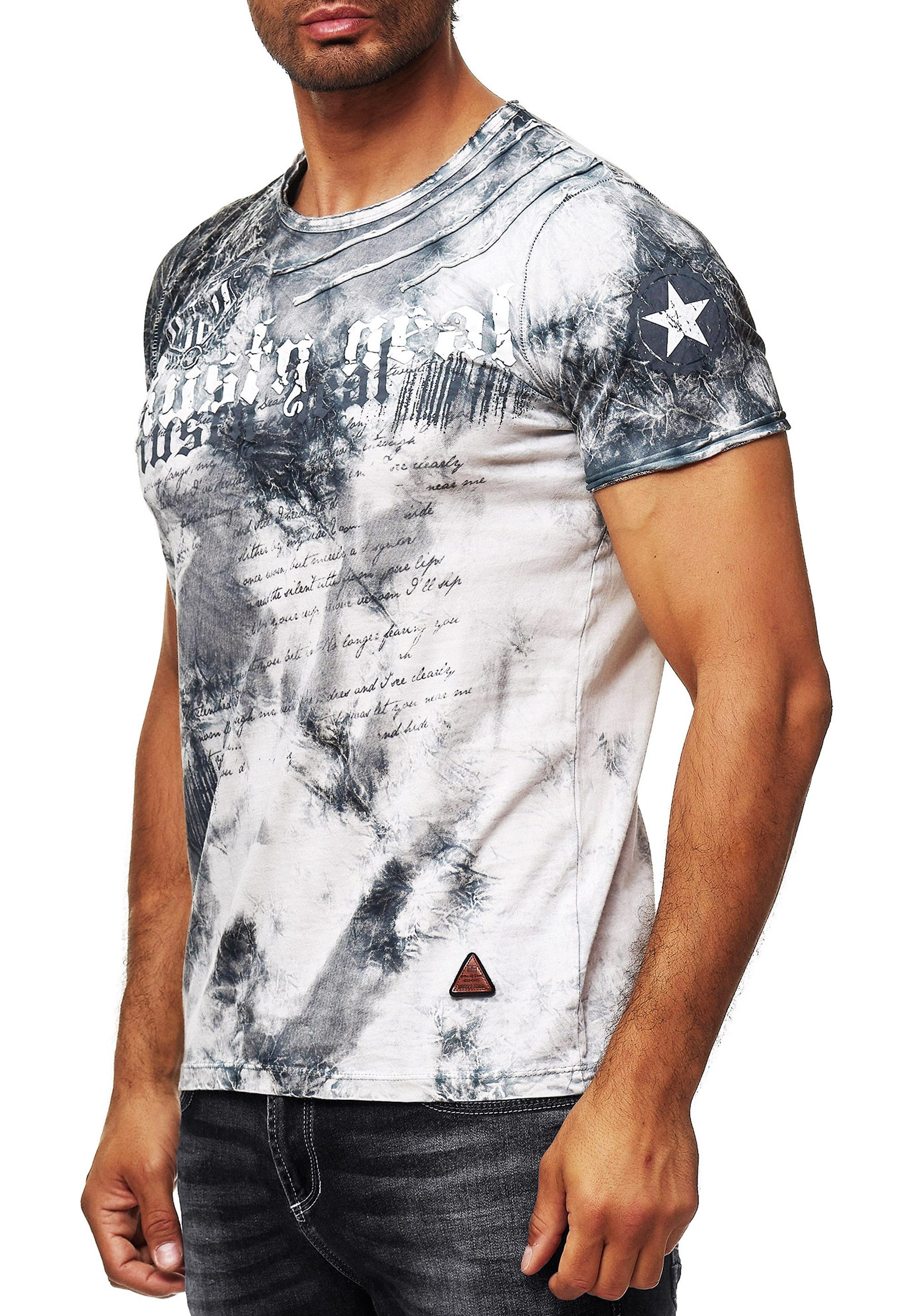 R-NEAL T-Shirt Batik T-Shirt Stretch Herren günstig online kaufen