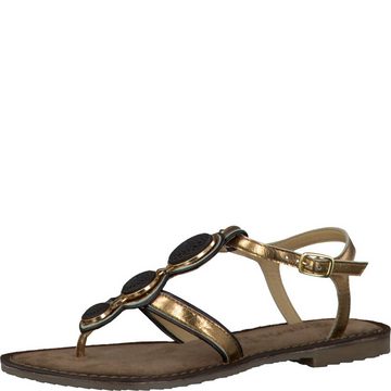 Tamaris Tamaris Damen Zehentrenner Sandale 1-28115-971 old gold metallic Sandale