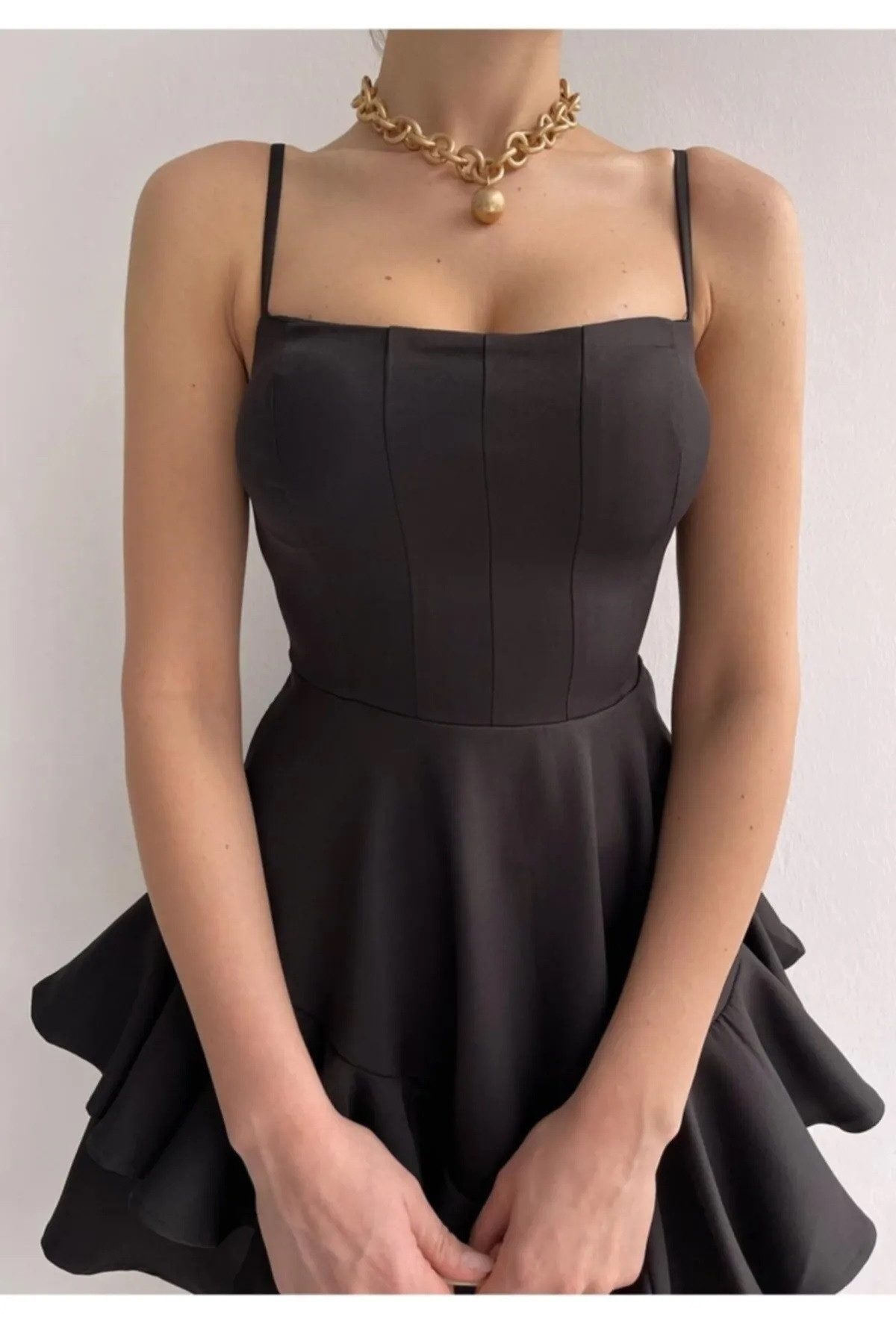 WOMAN VISION Minikleid Kleid mit dünnen Trägern – Bild 3 von 5