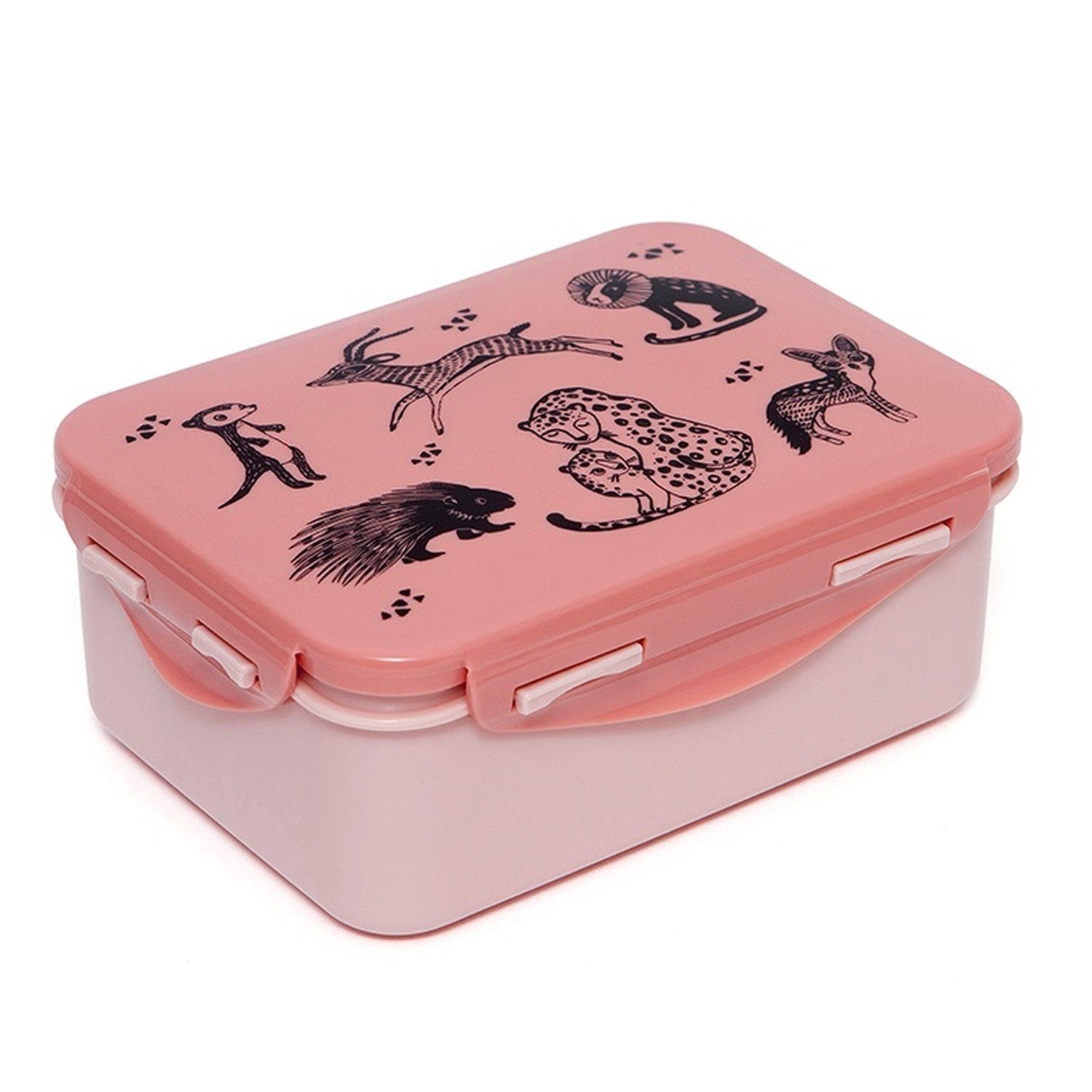 Petit Monkey Lunchbox Kinder Brotdose mit schönen Motiven 17 x 13 x 6,5 cm