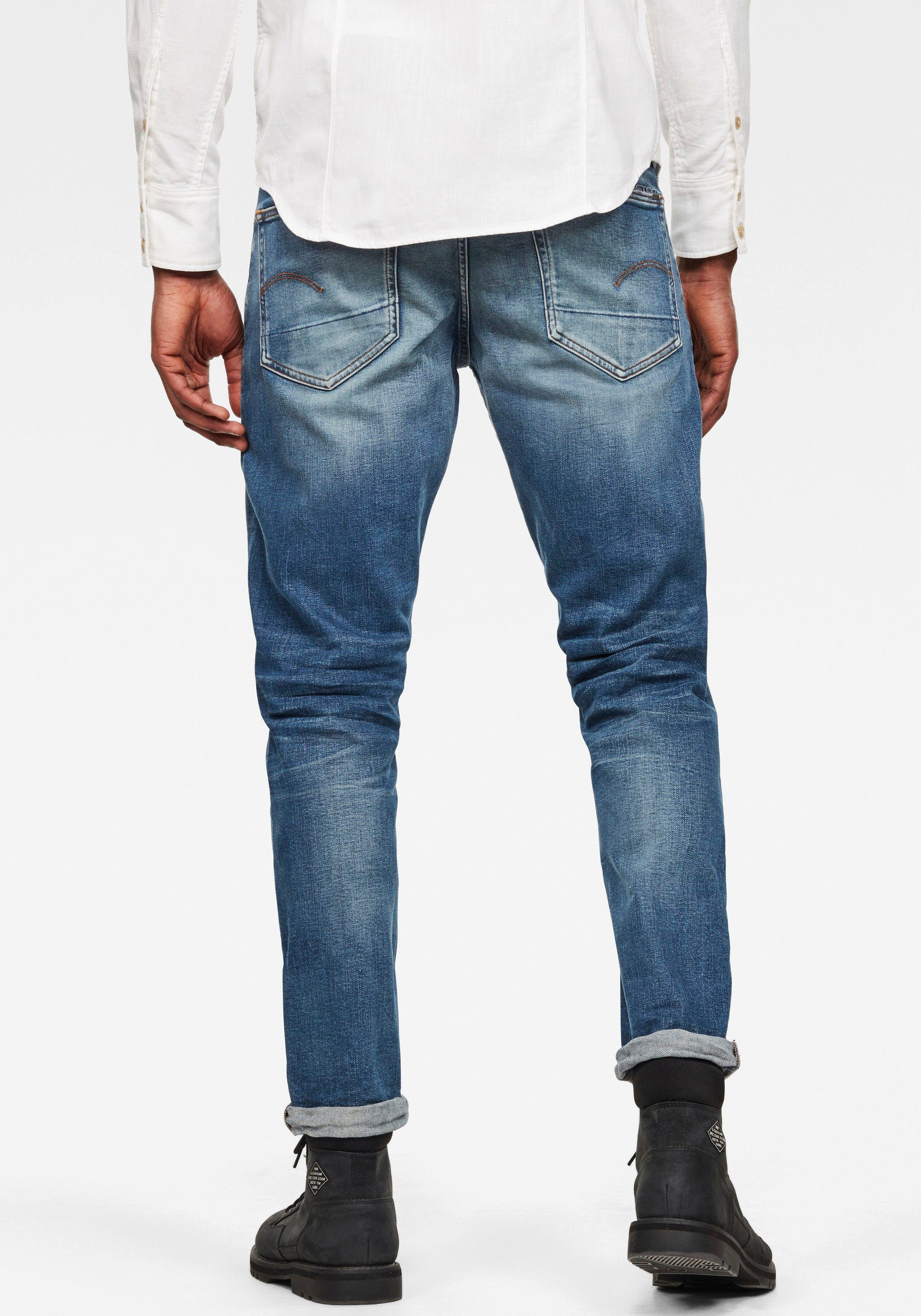 Tapered Regular-fit-Jeans 3301 RAW vintage Straight blue G-Star modern