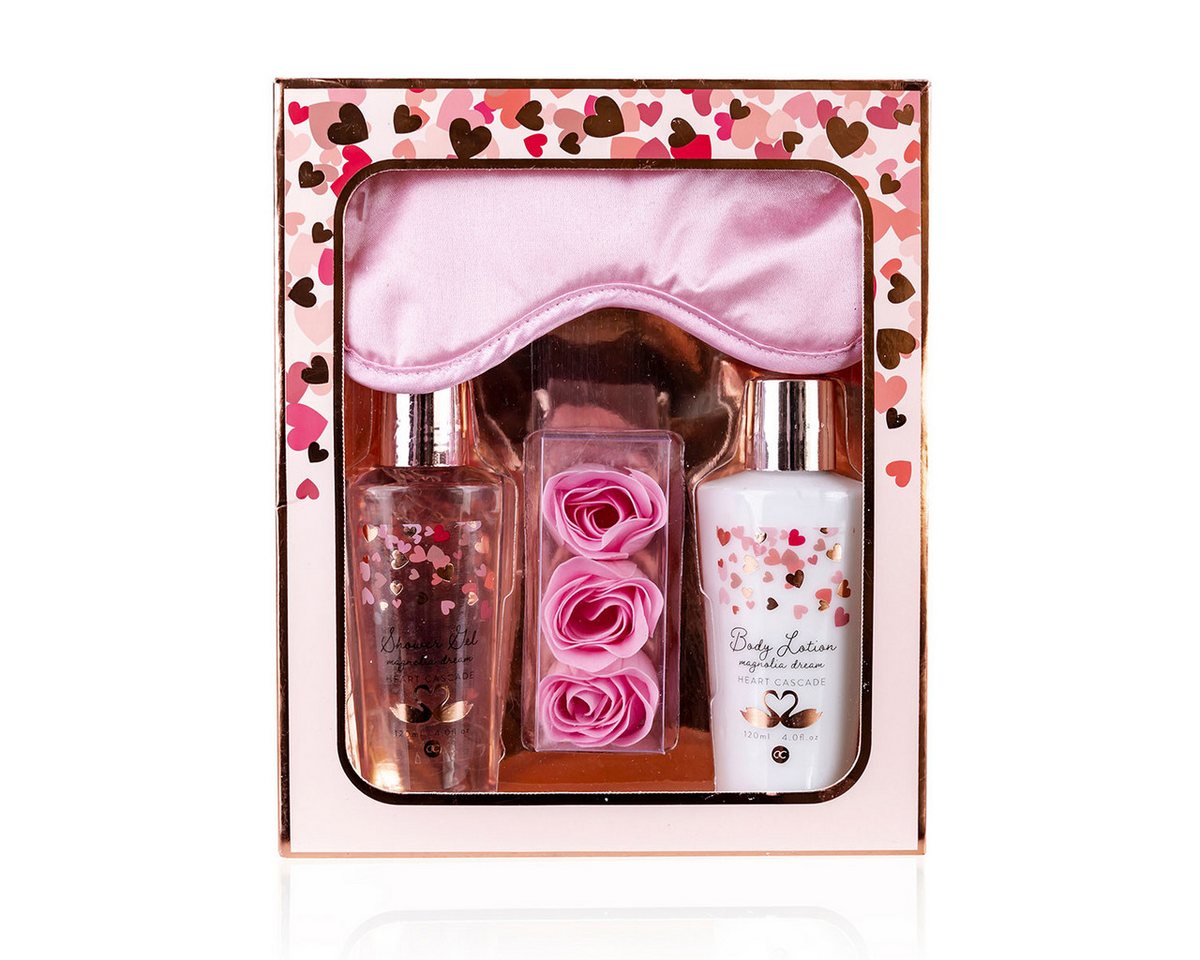 ACCENTRA Pflege-Geschenkset accentra Geschenkset Heart Cascade mit Schlafmaske, in einer Geschenkbox