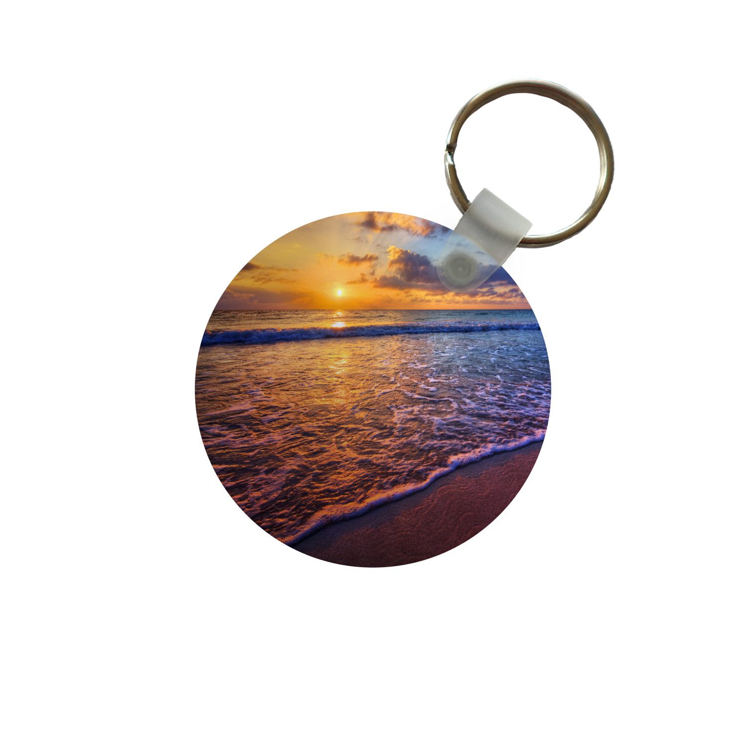 Schlüsselanhänger Meer - Strand - Sonnenuntergang - Wolken - Horizont