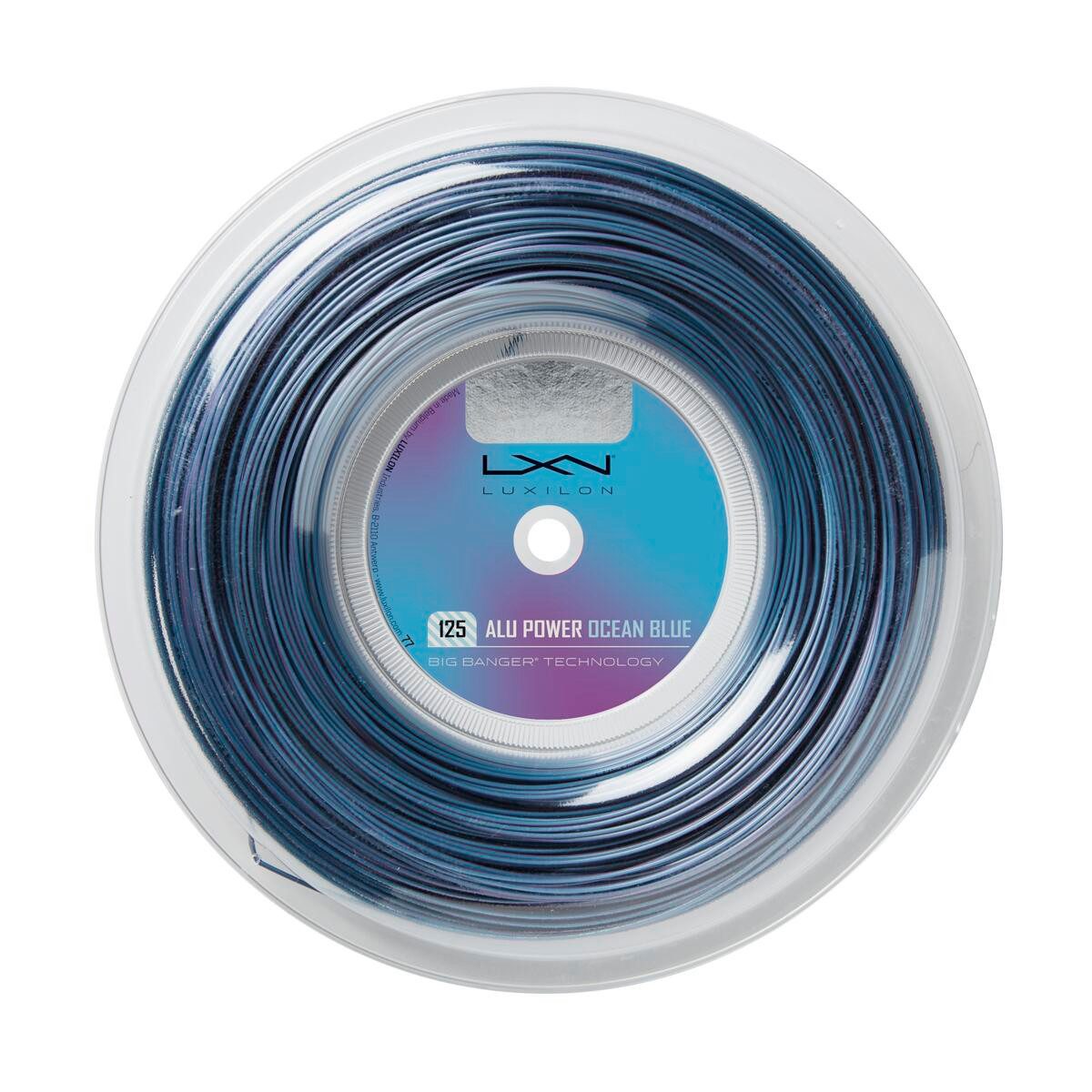Tennissaite Alu Power 1.25 (Haltbarkeit+Power) ozeanblau 220m Rolle