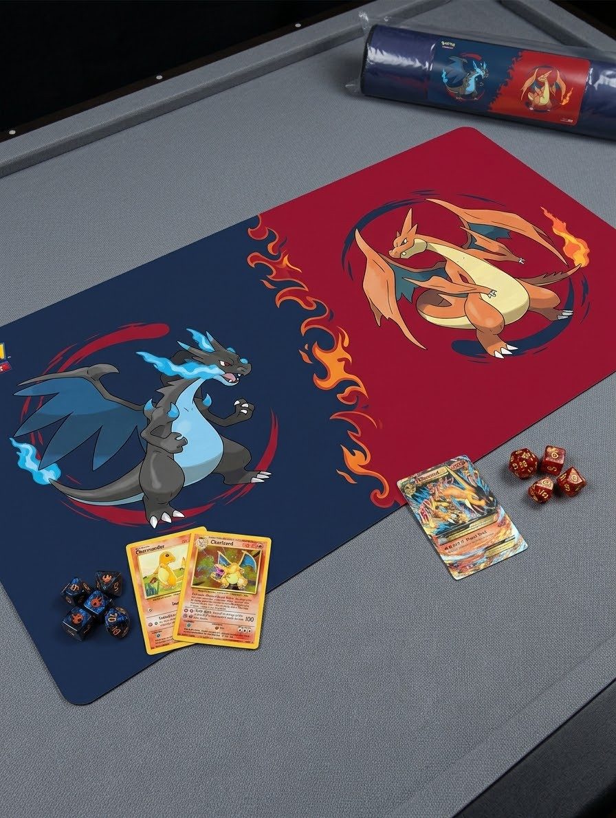 UltraPRO Sammelkarte Pokémon Spielmatte 6ft (ca. 183 x 76 cm) – Mega Charizard X & Y
