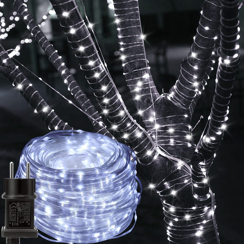 Rosnek LED-Lichterkette 20M-100M,Beleuchtung Lichterschlauch, Party Garten günstig online kaufen