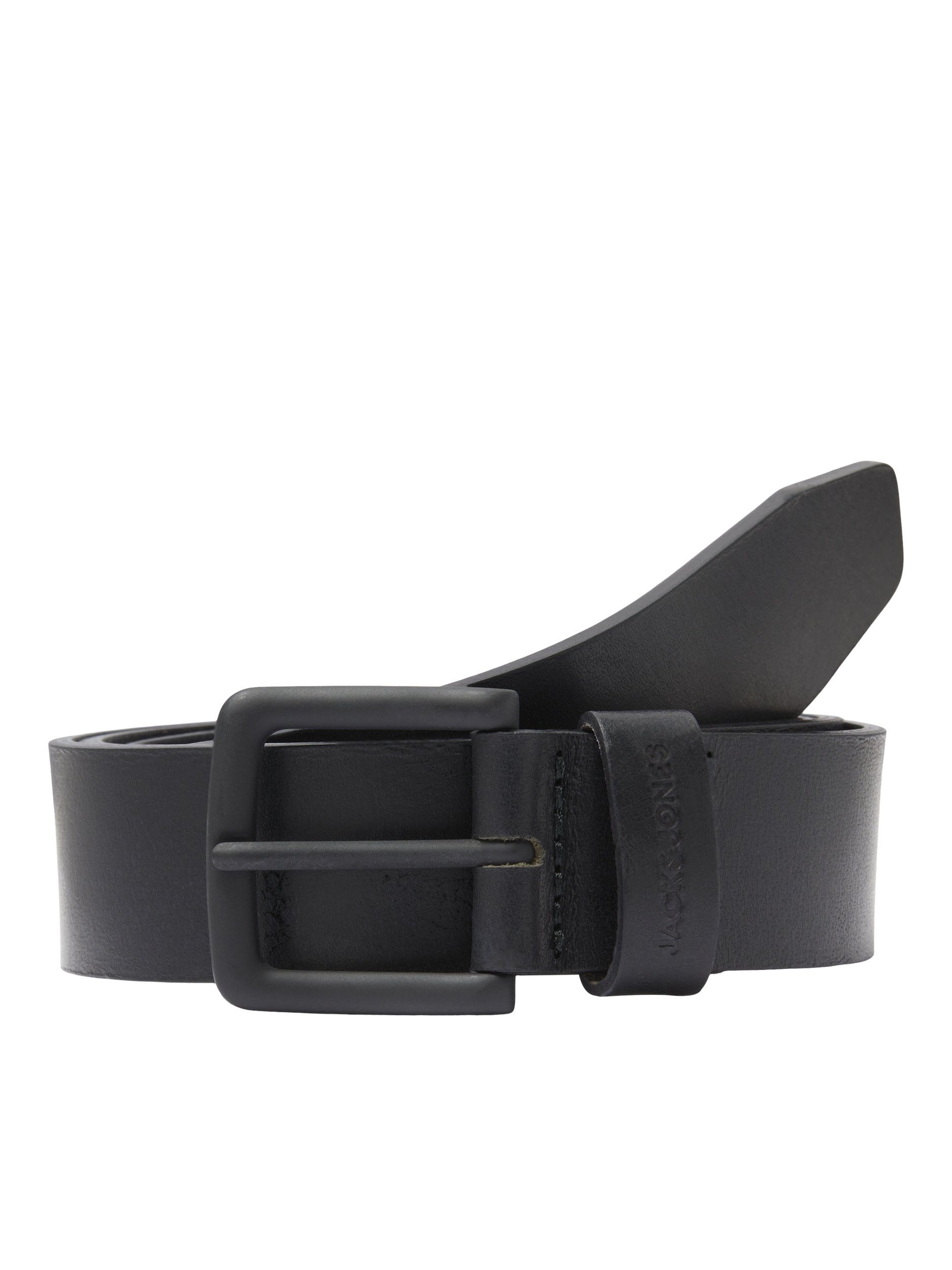 Jack & NOOS BELT Jones JACROMA LEATHER Ledergürtel Black