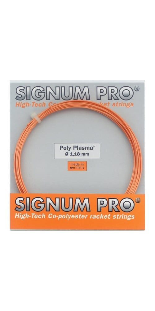 Tennissaite Poly Plasma (Haltbarkeit) orange 12m Set