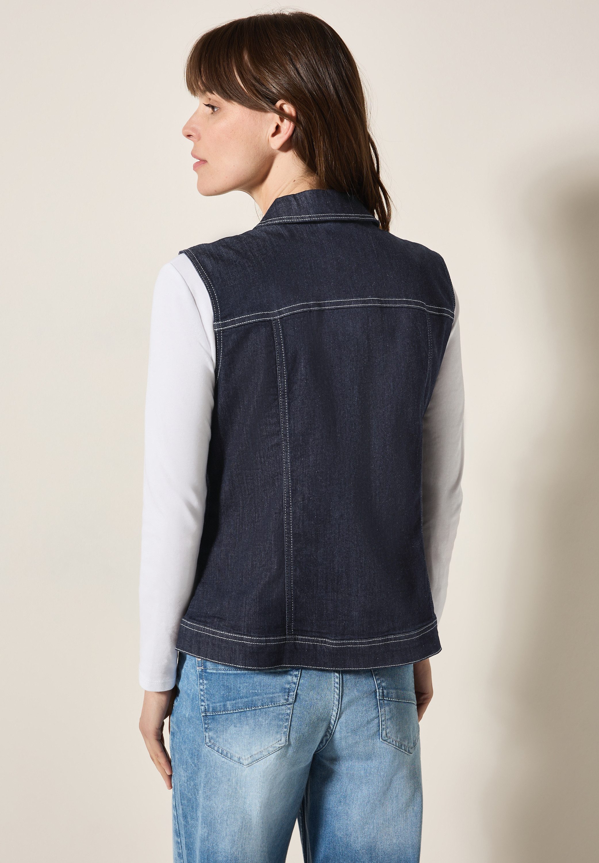 CECIL Jeansweste mit Brusttaschen günstig online kaufen