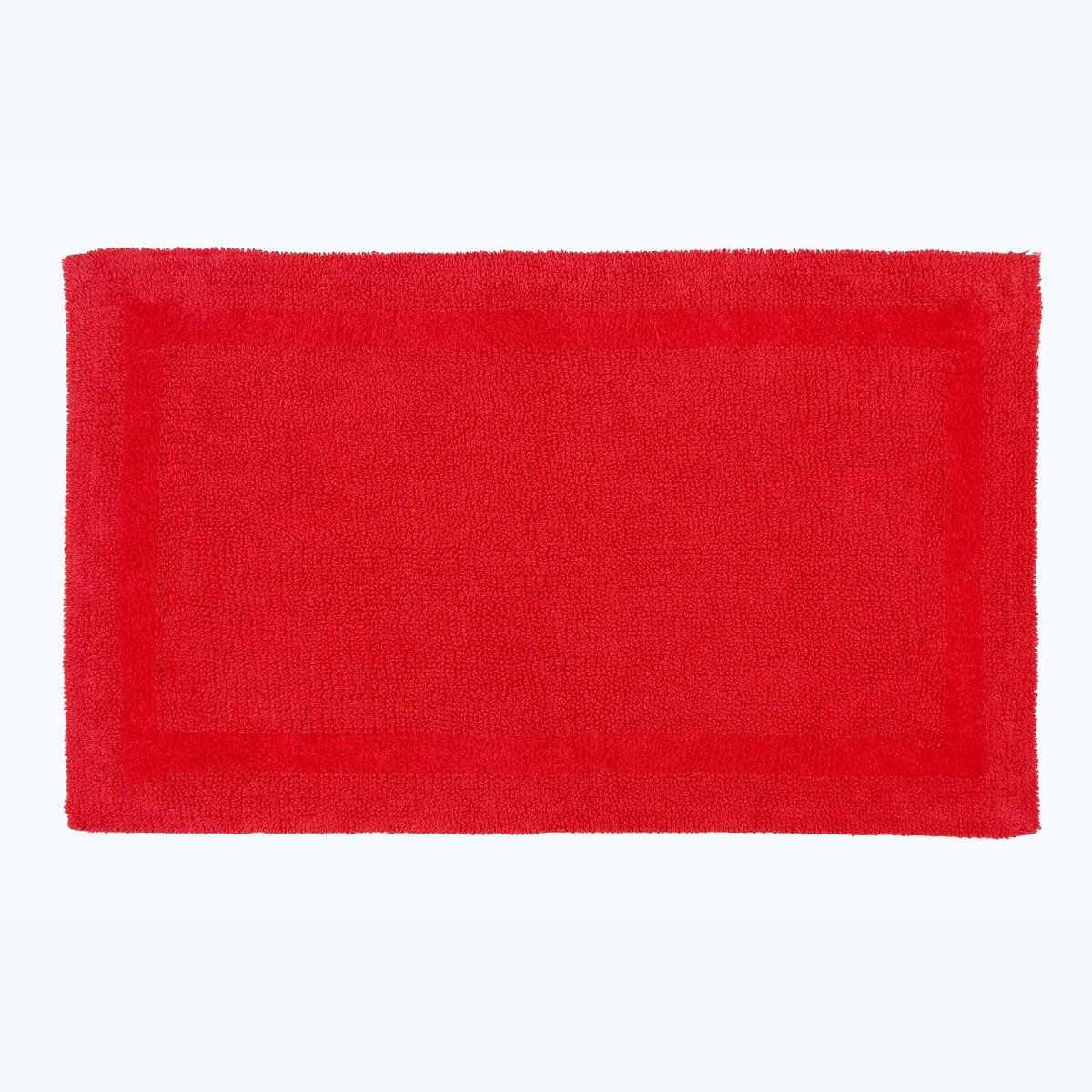 Homescapes Badematte XXL-Badematte rot 70x120 cm aus 100% Baumwolle, Höhe 20 mm, 70 x 120 cm