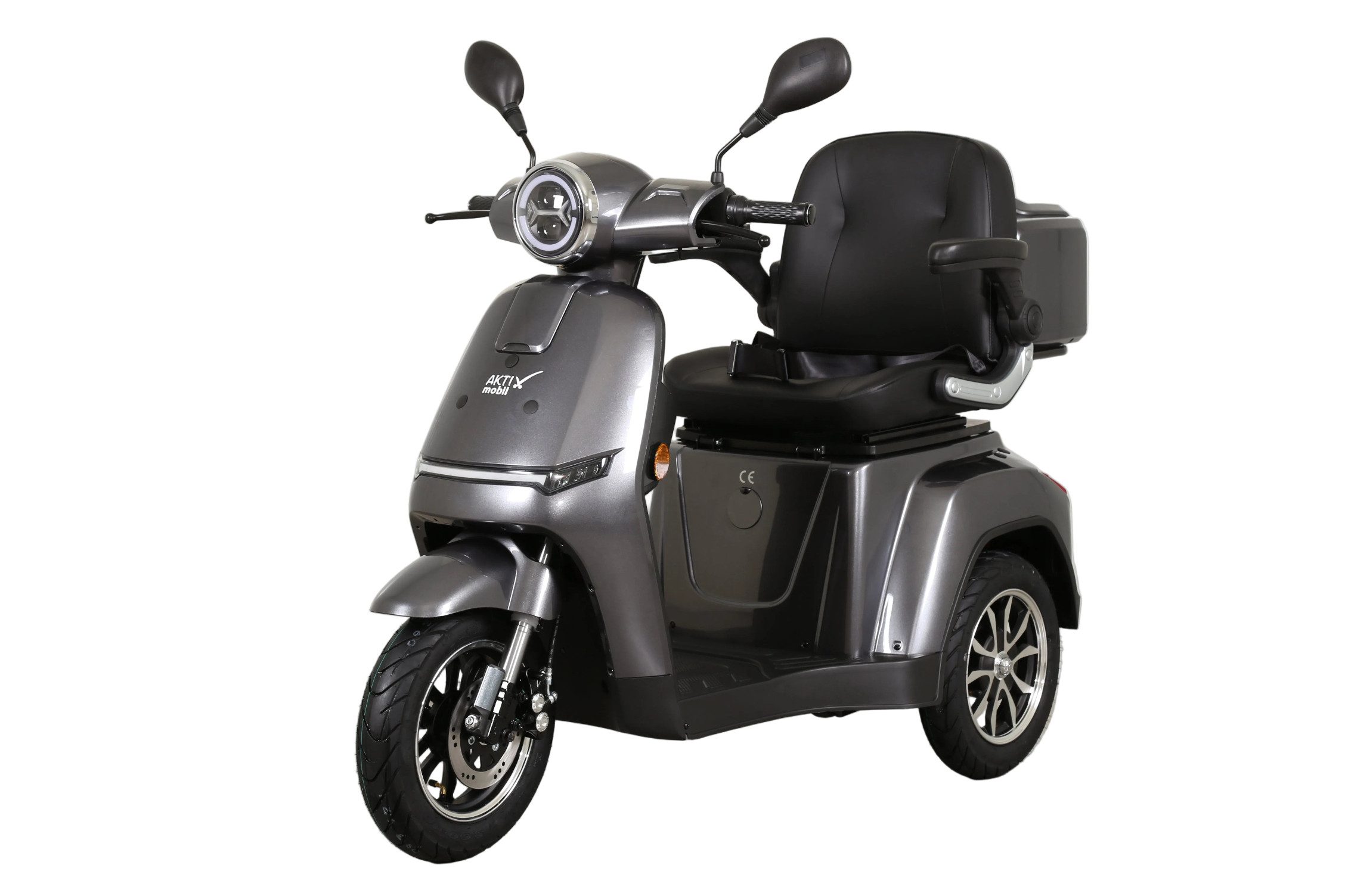 Aktiv mobil Elektromobil AM E-Rider 1000, 25 km/h mit Topcase, 1000 W, 25 km/h, Topcase mit Fassungsvermögen von ca. 25 l, Staufach mit ca. 19 l – Bild 2 von 5