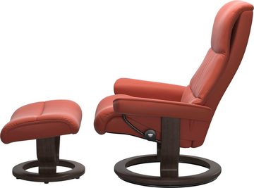 Stressless® Relaxsessel View (Set, Relaxsessel mit Hocker), mit Classic Base, Размер M,Gestell Wenge