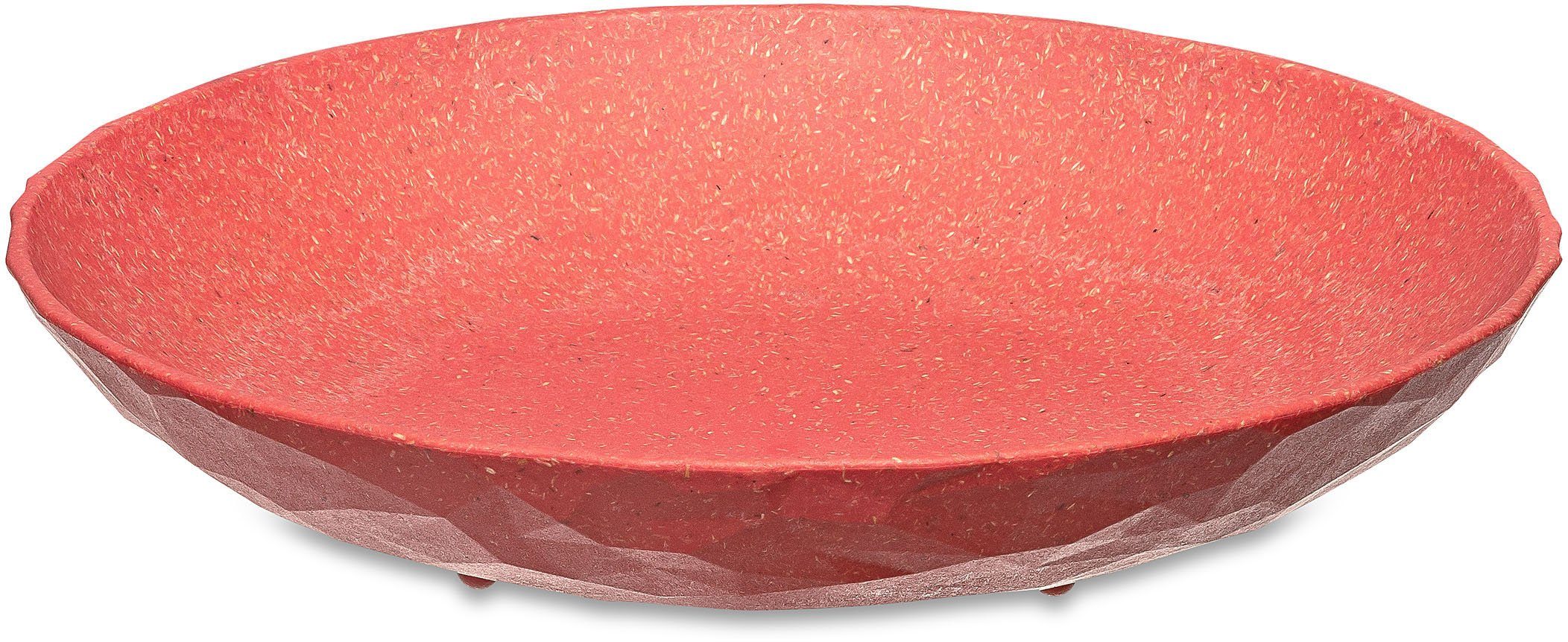 KOZIOL Suppenteller CLUB PLATE, tief, Ø 22 cm, aus biozirkulärem Material, (4 St), Teller Set, Spülmaschinengeeignet und melaminfrei, Made in Germany