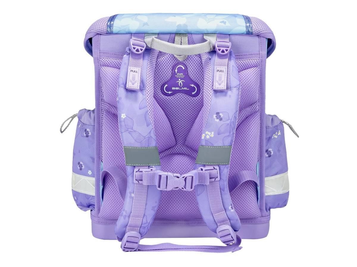 Belmil Schulranzen "Classy" 2026 Set 1. Klasse neue Designs, Schmetterlinge, 4tlg.,1. Klasse, Grundschule, Einschulung, Mädchen