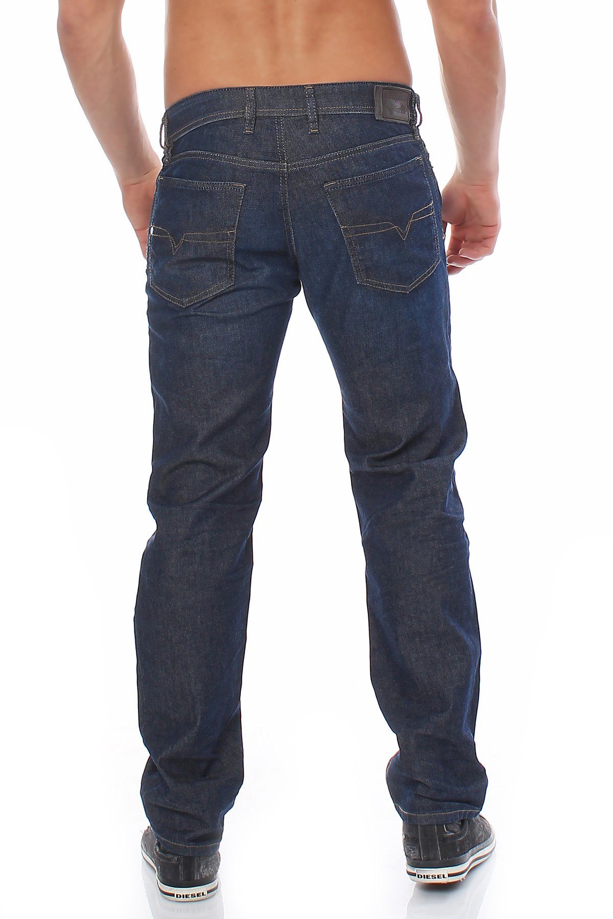 Diesel WAYKEE Diesel Dezenter Pocket 5 5-Pocket-Jeans Jeans Used-Look, Herren 3D Style, Länge: 32 inch 0837N