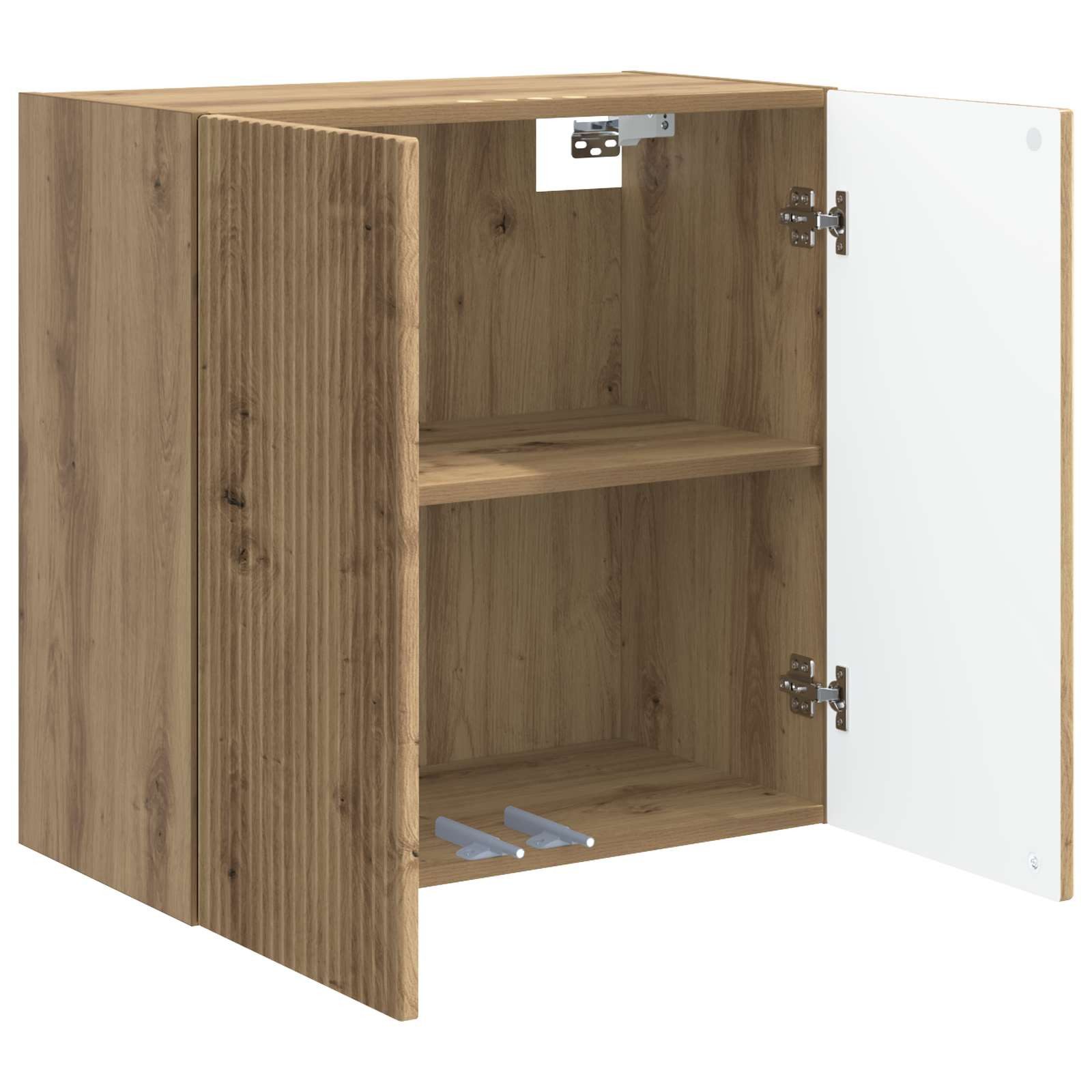 vidaXL Schranksystem Wandschrank 59 x 31 x 60 cm Holzwerkstoff Artisan-Eiche (1-St)