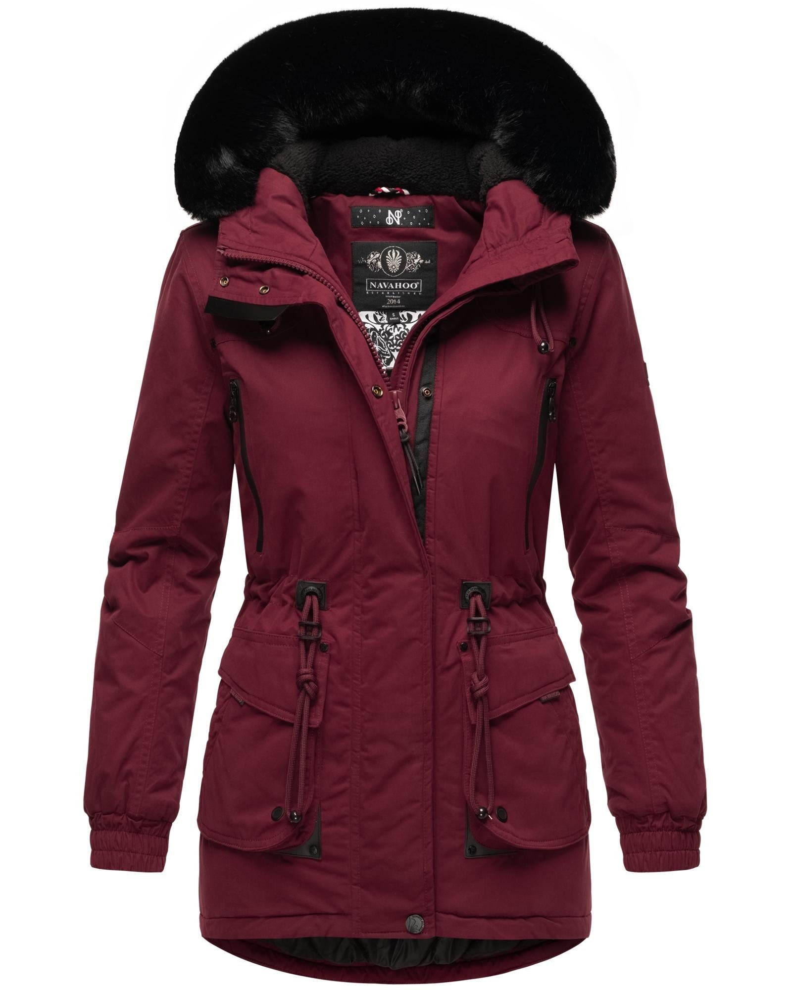 Marikoo Wintermantel Olessaa Sportlicher Baumwoll-Parka für den Winter