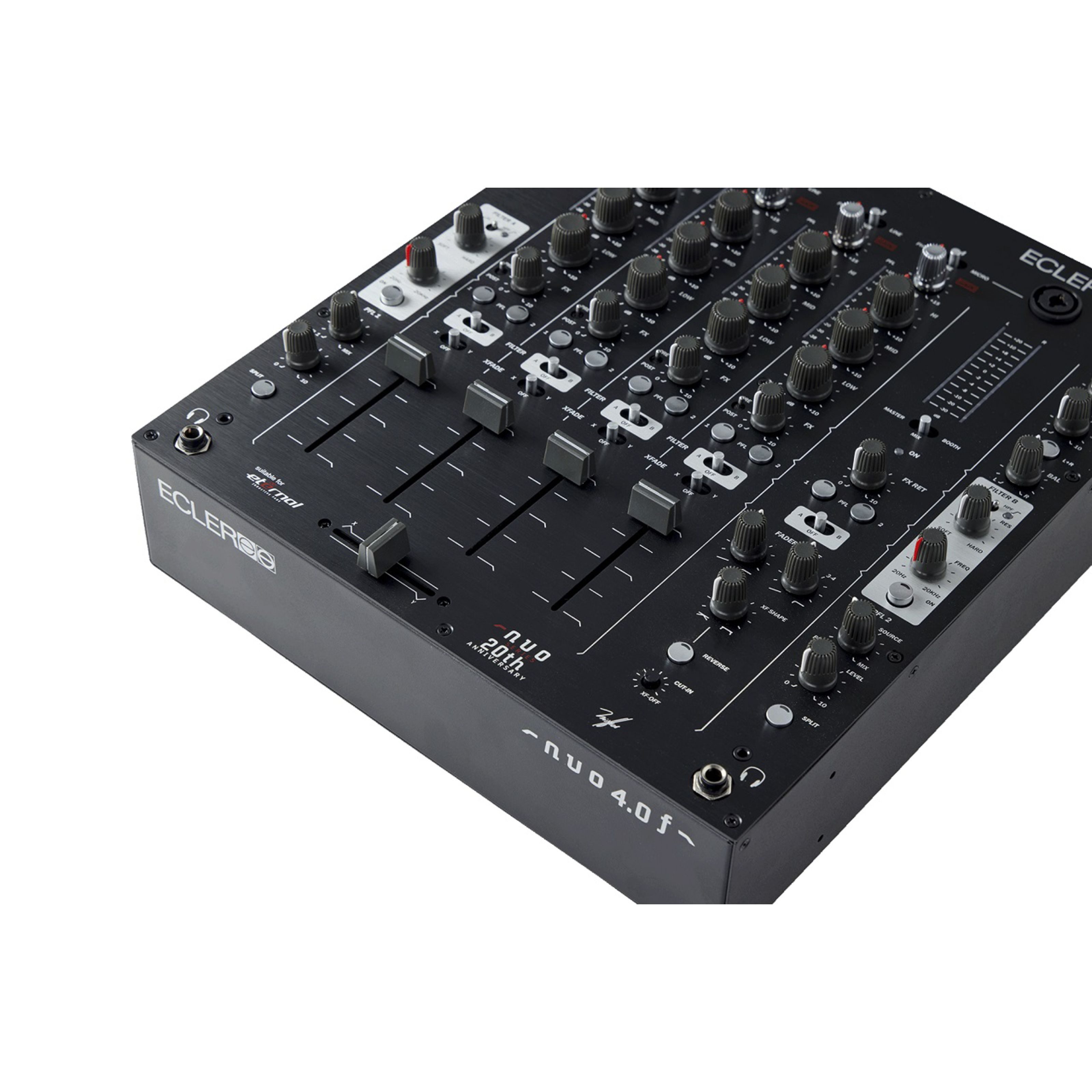 Ecler Mischpult, (DJ-Mixer, DJ-Clubmixer), NUO4.0F (black) - DJ Mixer