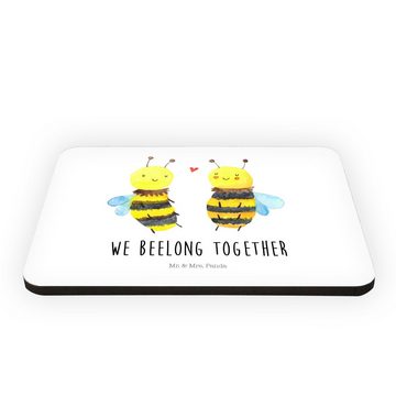 Mr. & Mrs. Panda Magnet Biene Verliebt - Weiß - Geschenk, Kühlschrankmagnet, Pinnwandmagnet, (1-St), Farbenfroh bedruckt