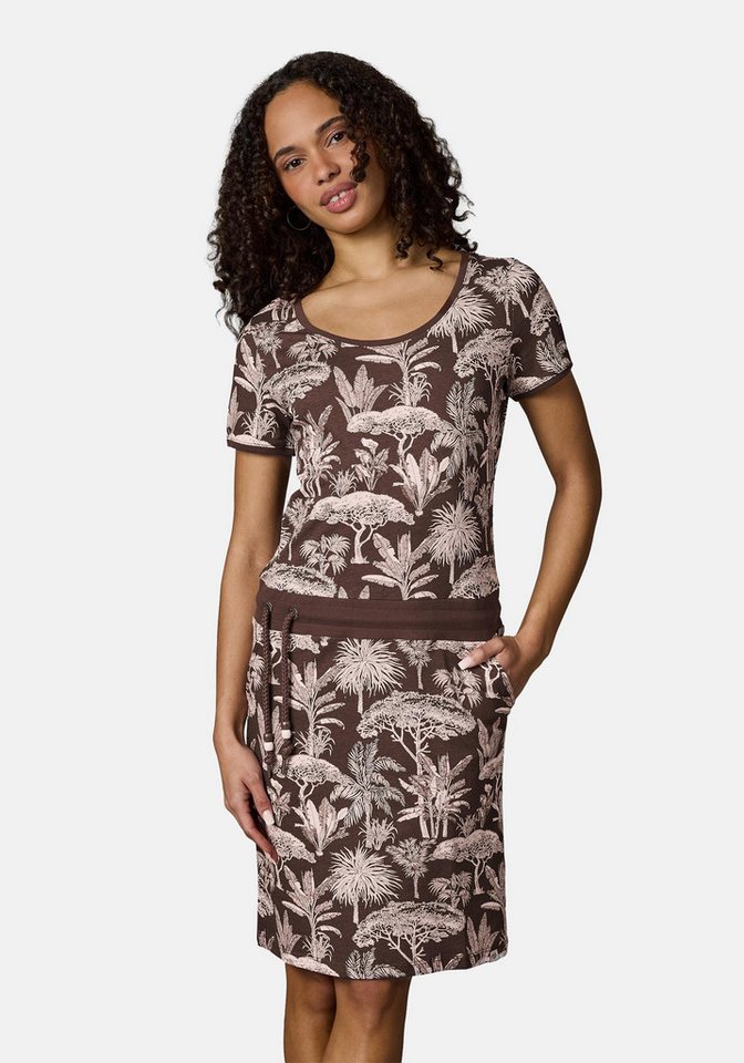 Ragwear Sommerkleid Baomi Tropic YOUMODO Gemustertes Kurzarm Kleid für Damen