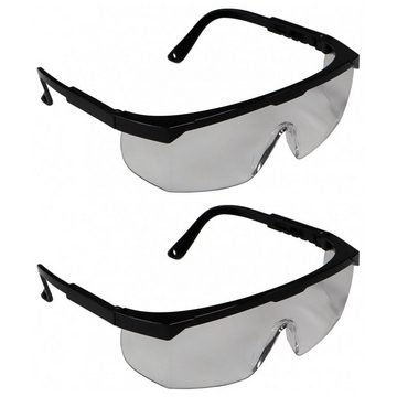 Beast Arbeitsschutzbrille 2er Set Vollsicht Schutzbrille Arbeitsbrille farblos EN166