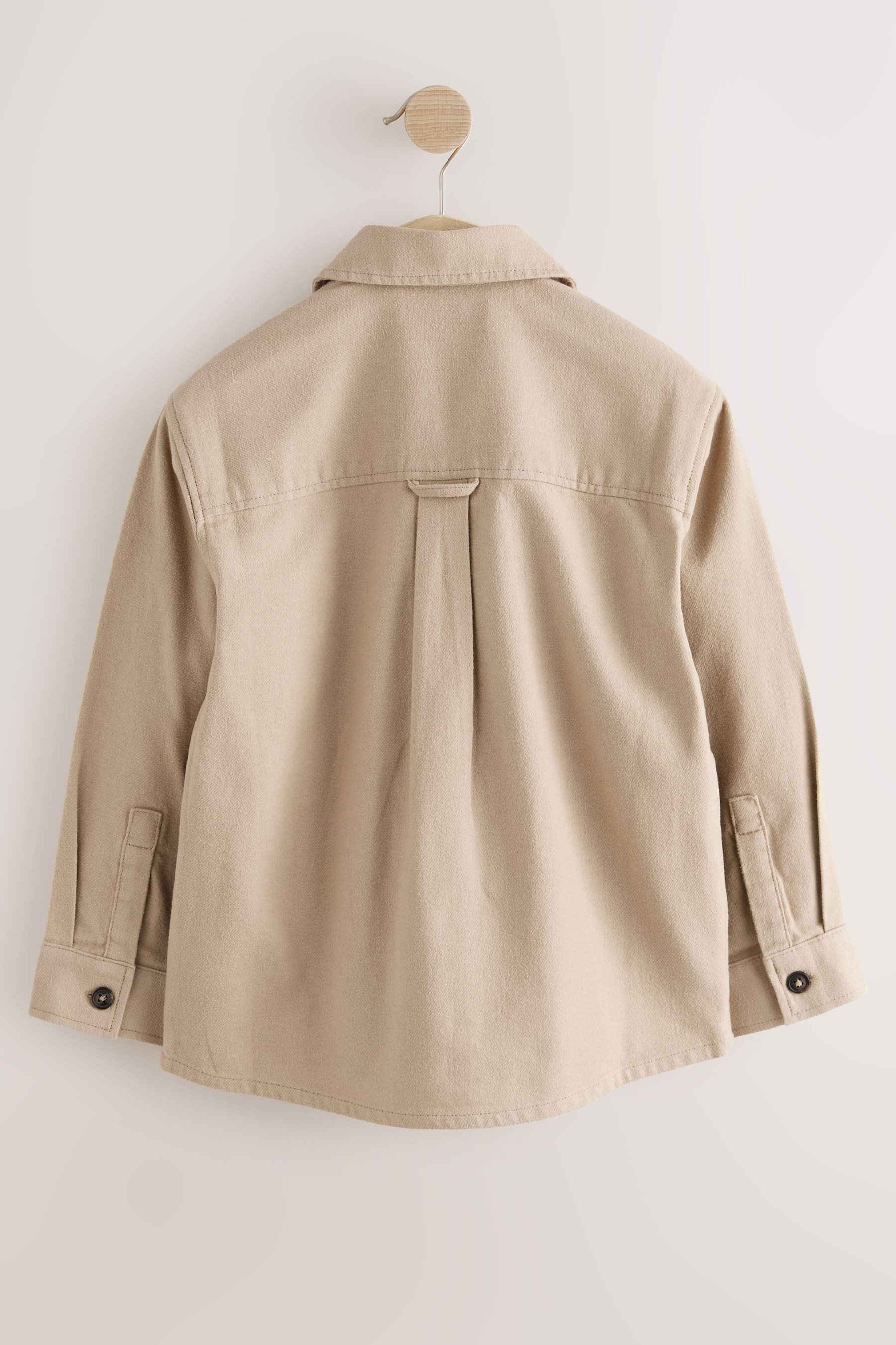 Next Hemdjacke Hemdjacke in gebürsteter Optik mit Reißverschluss (1-St)
