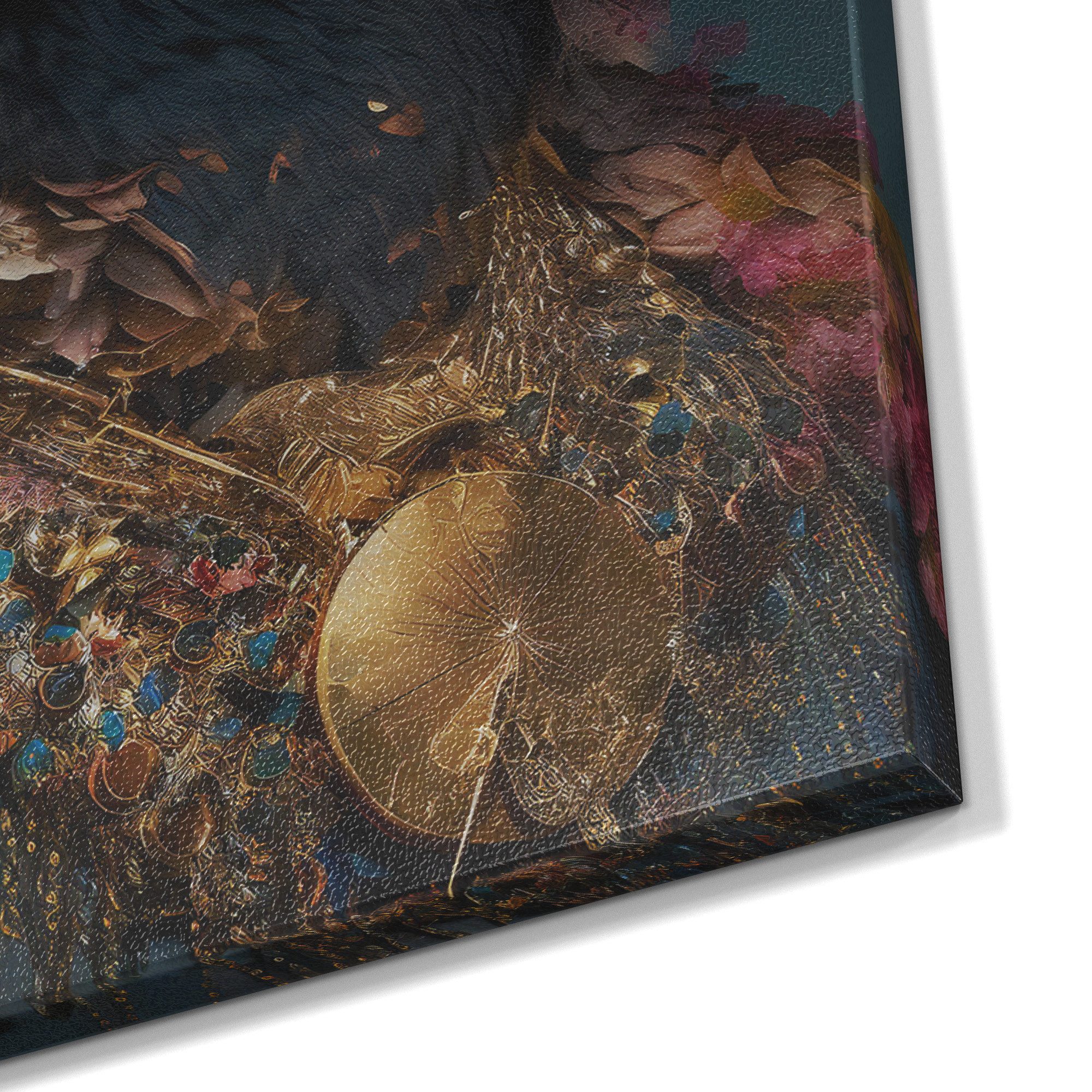 DEQOART Magnettafel 'Goldene Herrschaft', Metall Whiteboard für alle Magnete, Magnetboard magnetisch