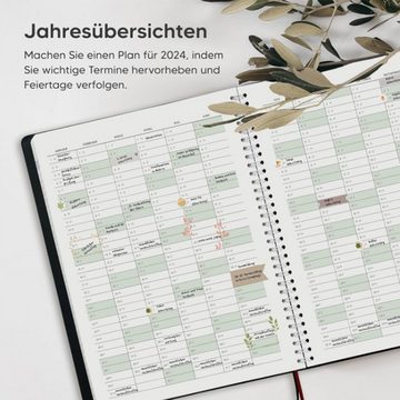 KINSI Kalender zum Selbstbasteln Planer,Notizbücher,Terminplaner,spiralgebundene Loseblattwerke