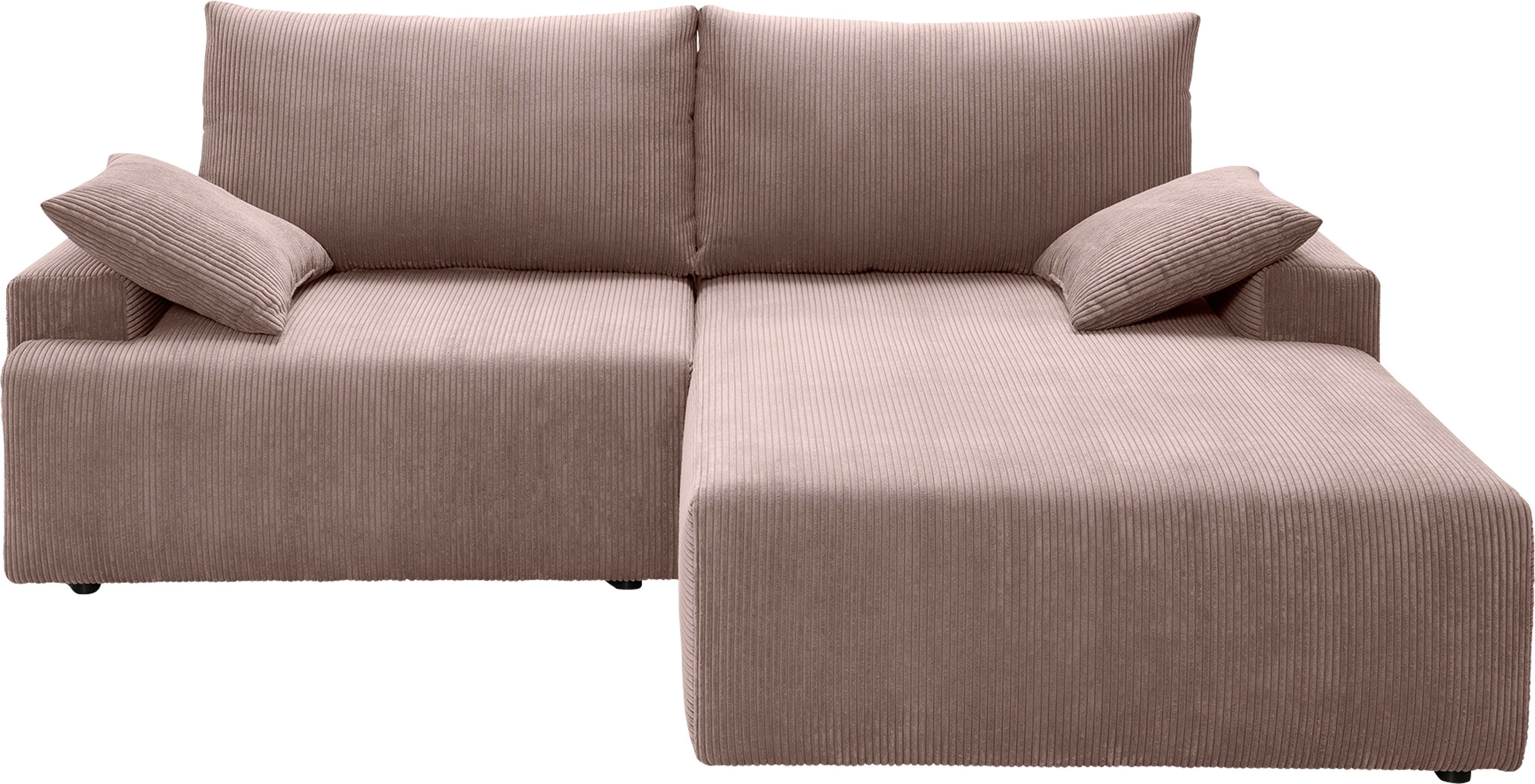 exxpo - in verschiedenen und cappuccino Bettkasten sofa Orinoko, Bettfunktion Ecksofa fashion inklusive Cord-Farben