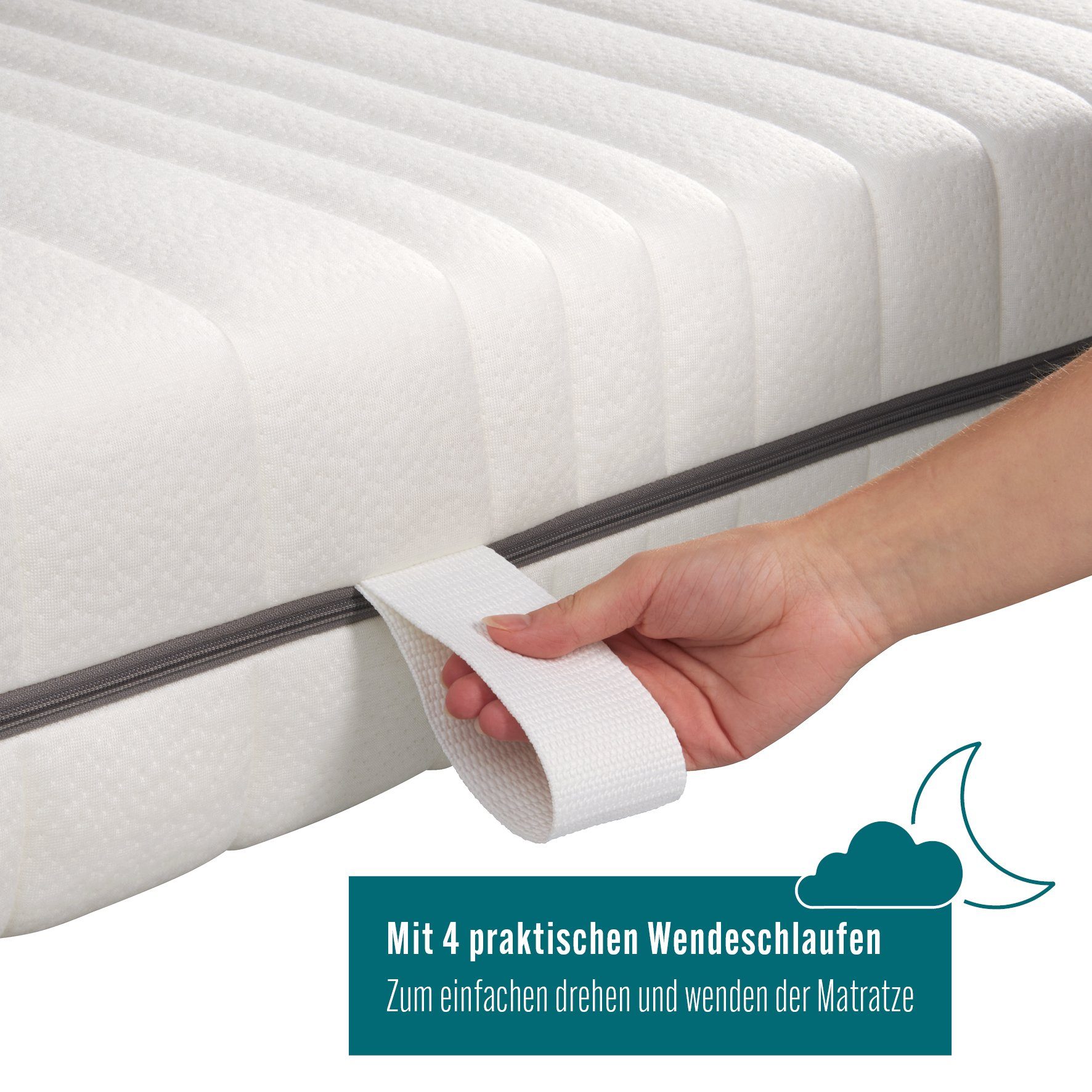 Komfortschaummatratze Wellness, Matratzenheld, 18 cm hoch, orthopädische  7-Zonen-Matratze für jede Schlafposition, Made in Germany