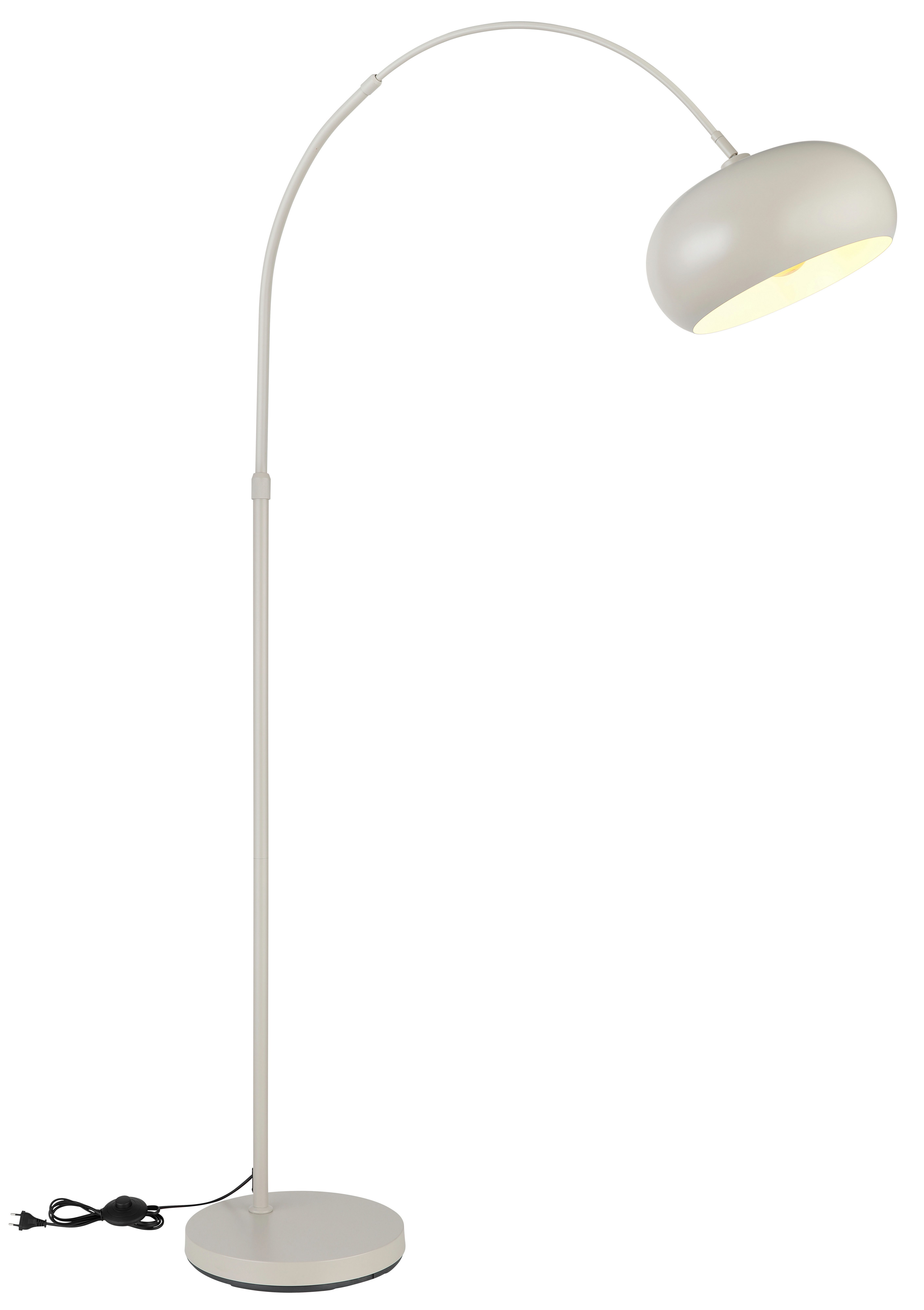 homsy by Ana Johnson Stehlampe Lightbow - Bogenleuchte in elegantem mattem Beige-Metall, Ein-/Ausschalter, ohne Leuchtmittel, warmweiß - kaltweiß, moderne Stehl – Bild 4 von 5
