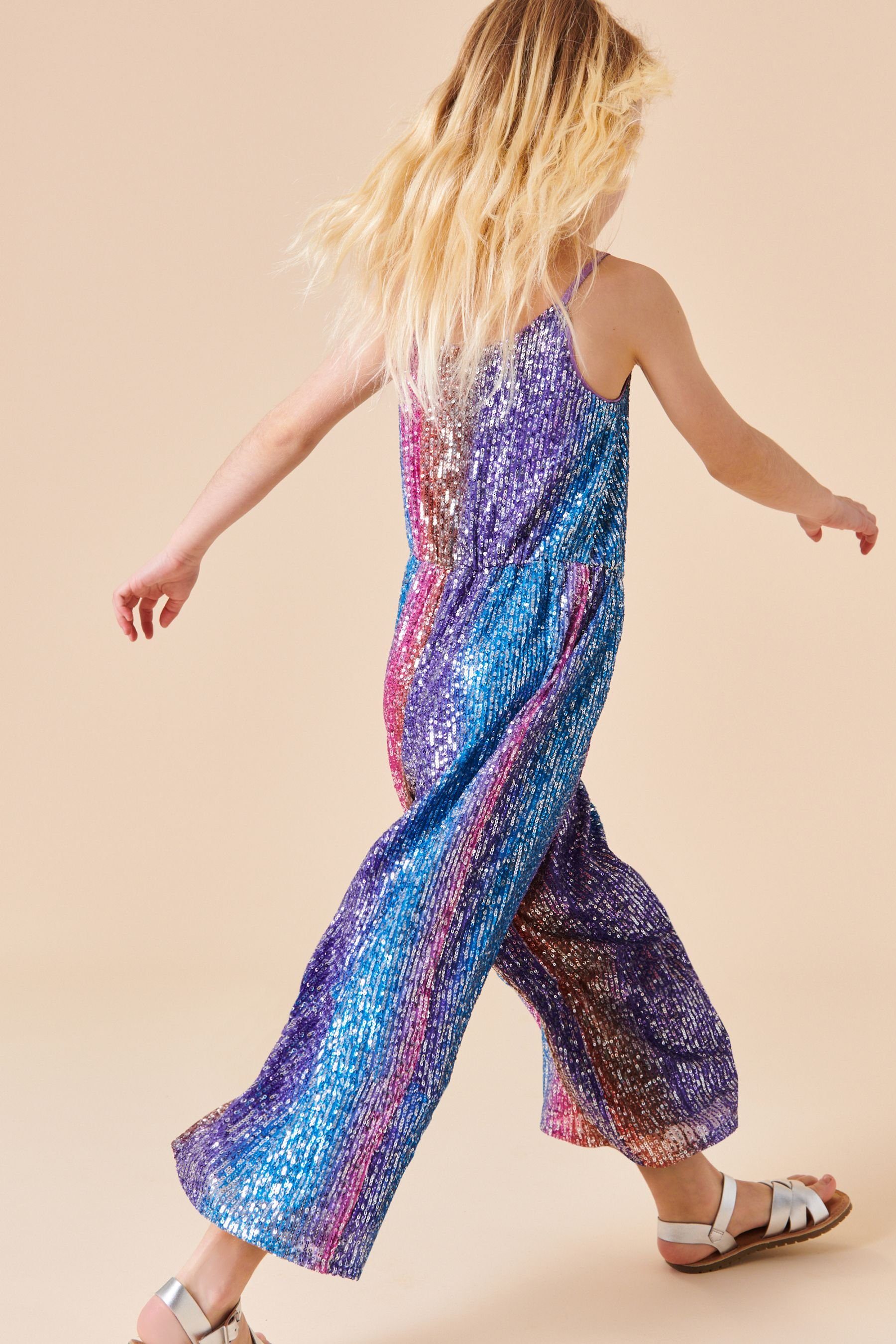 Next Jumpsuit Pailletten-Jumpsuit (1-tlg) Bright Rainbow