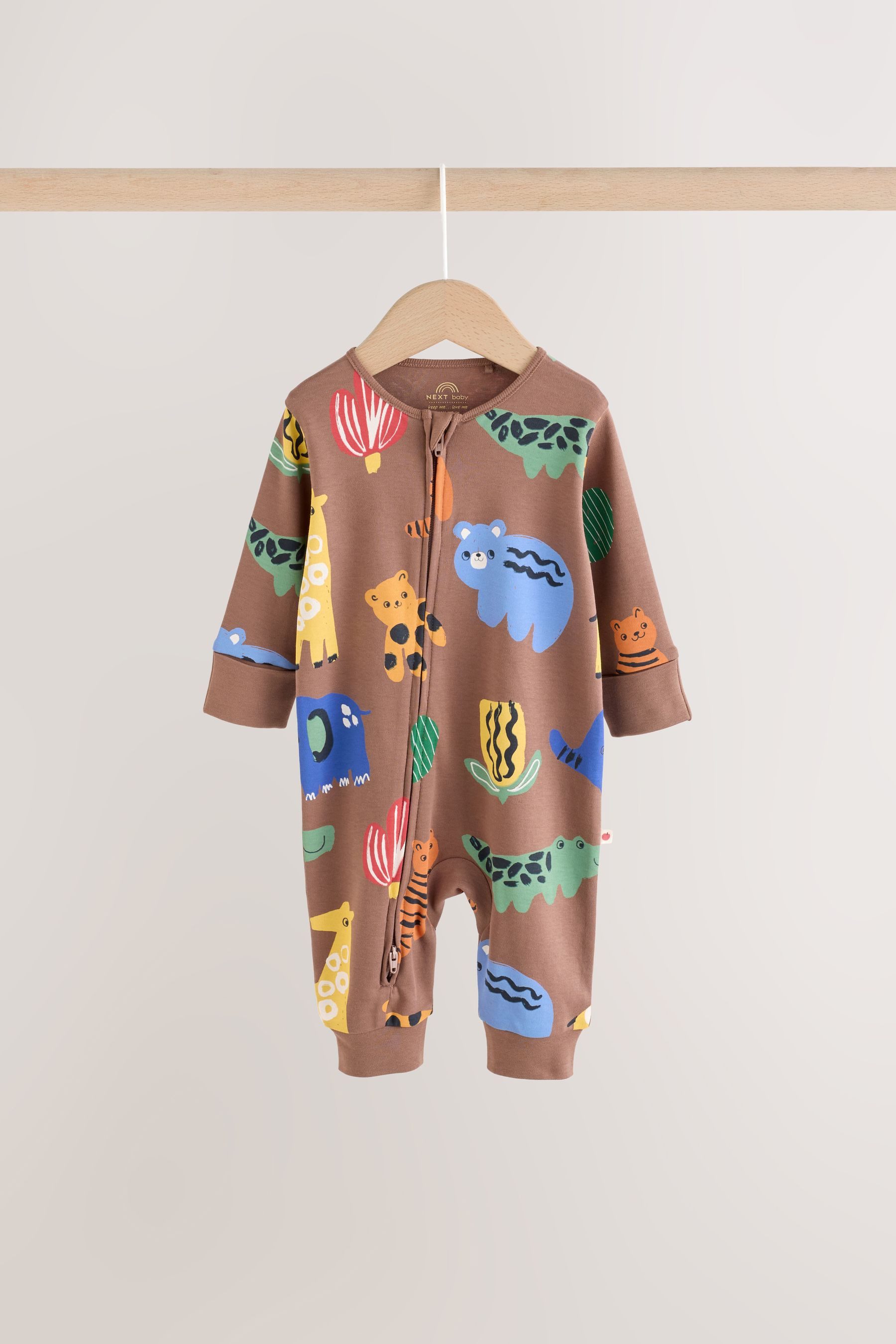 Next Schlafoverall Babyschlafanzüge mit Zweiwege-RV, 3er-Pack (3-tlg) – Bild 5 von 5