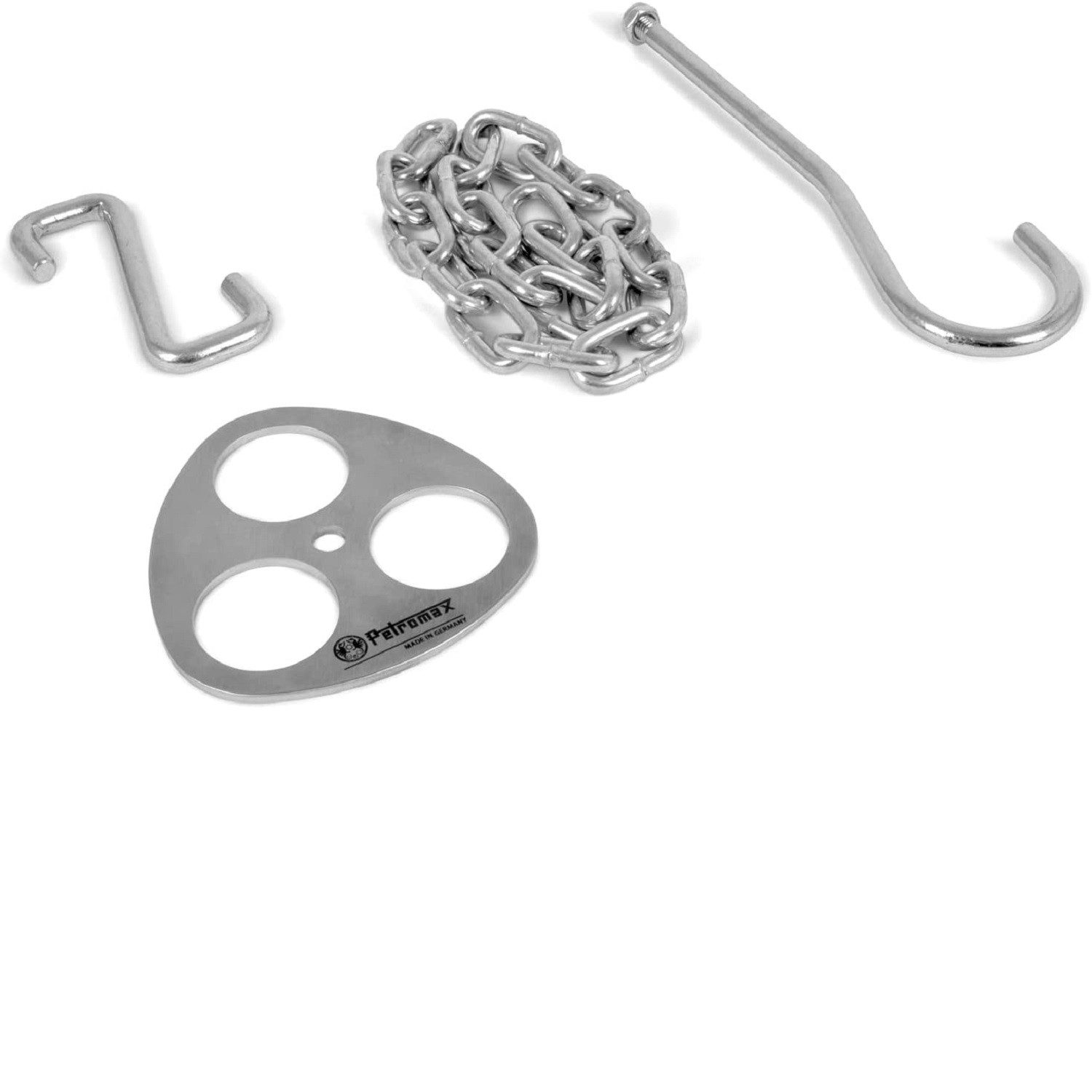 Petromax Grillerweiterung Petromax Dreibein Ring Dreibein aus Ästen inklusive Kette und Haken