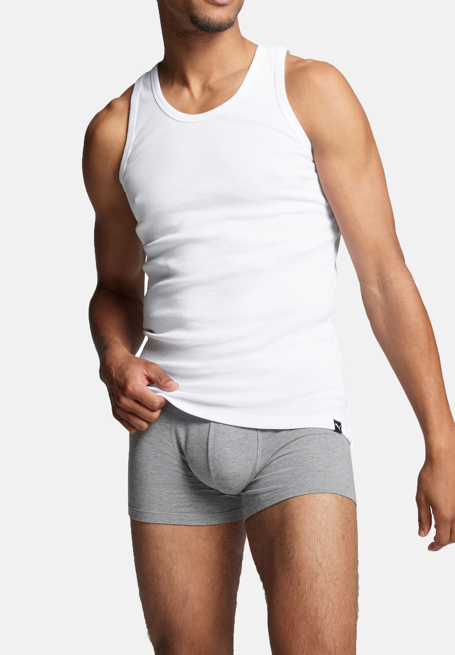 PUMA Poloshirt PUMA BASIC 2P TANK TOP (Packung, 2er-Pack)