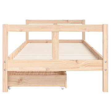 vidaXL Kinderbett Kinderbett mit Schubladen 80x200 cm Massivholz Kiefer