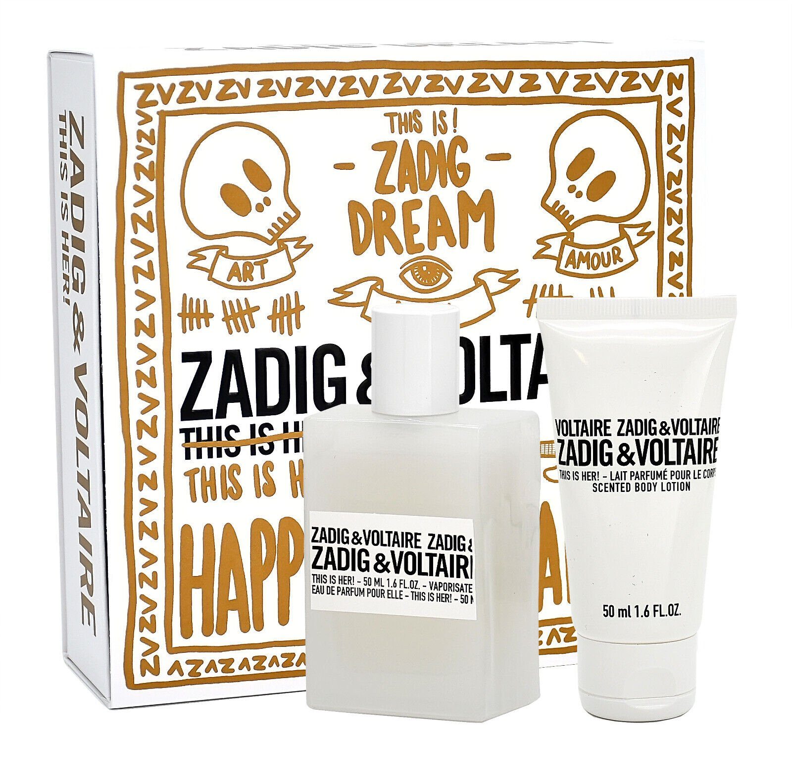 & EDP ZADIG BL VOLTAIRE 50ML VOLTAIRE Duft-Set IS 50ML & + HER ZADIG THIS