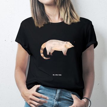 Mr. & Mrs. Panda T-Shirt Nasenbär - Schwarz - Geschenk, Schlafshirt, T-Shirt mit Spruch, Nasen (1-tlg)