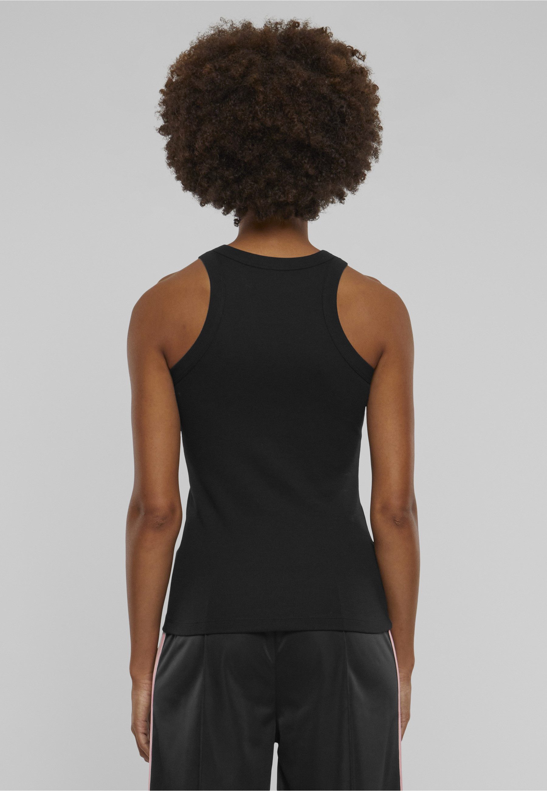 URBAN CLASSICS Muskelshirt Urban Classics Damen Ladies Racer Back Rib Top (1-tlg)
