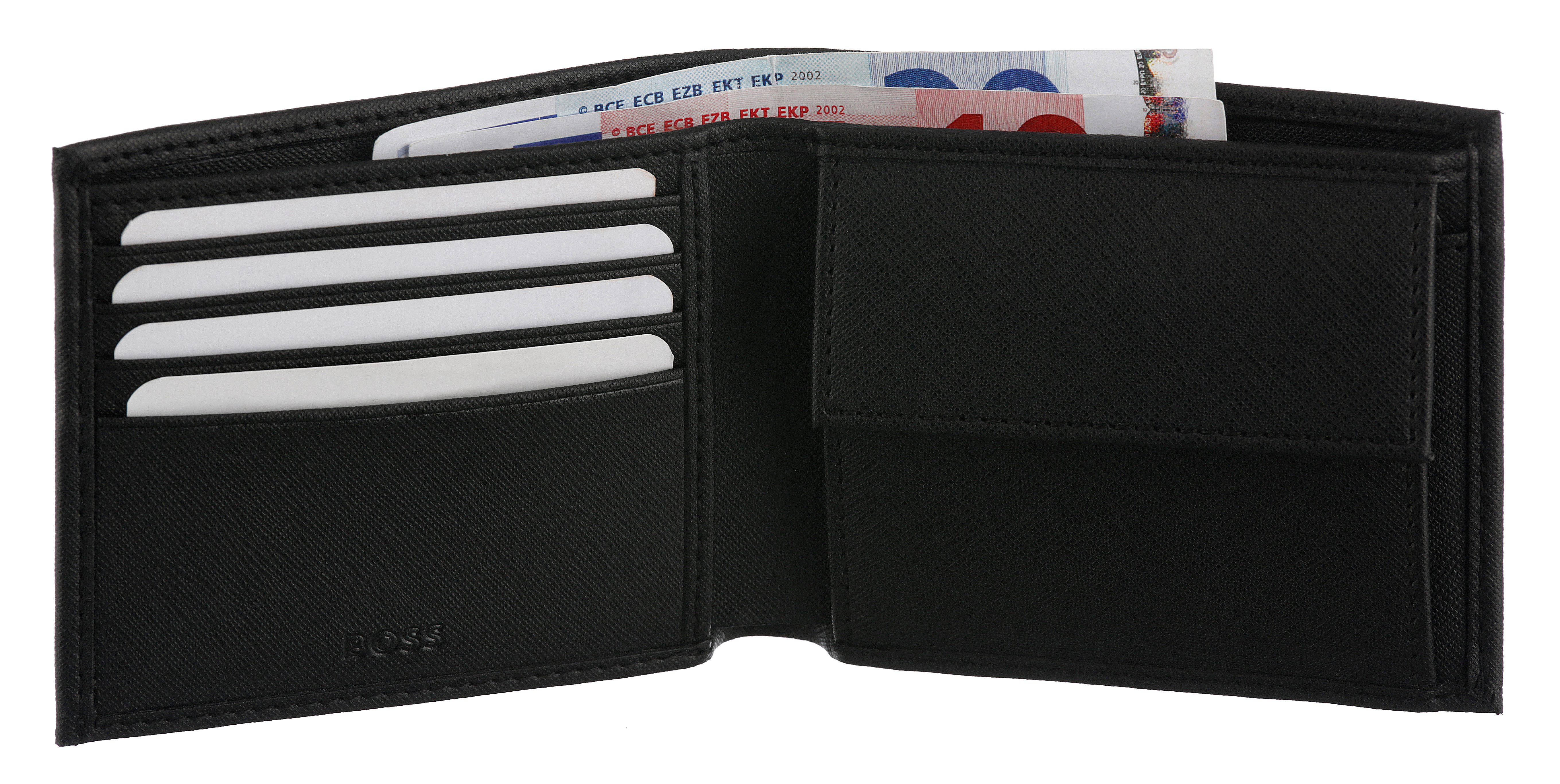 BOSS Geldbörse GB_Pin 4cc&Keyring (Set, 2-tlg), Geschenkset Geldbörse und Schlüsselanhänger