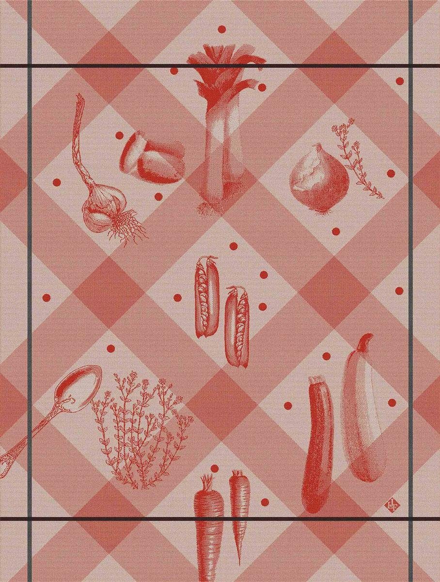 Le Jacquard Francais Geschirrtuch Geschirrtuch Legumes au Jardin Tomate 60x80 cm, (1-tlg., 1 x Geschirrtuch), jacquard-gewebt