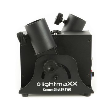 lightmaXX Discolicht, Kompakte Konfetti Kanone, DMX steuerbar, Funk Fernbedienung